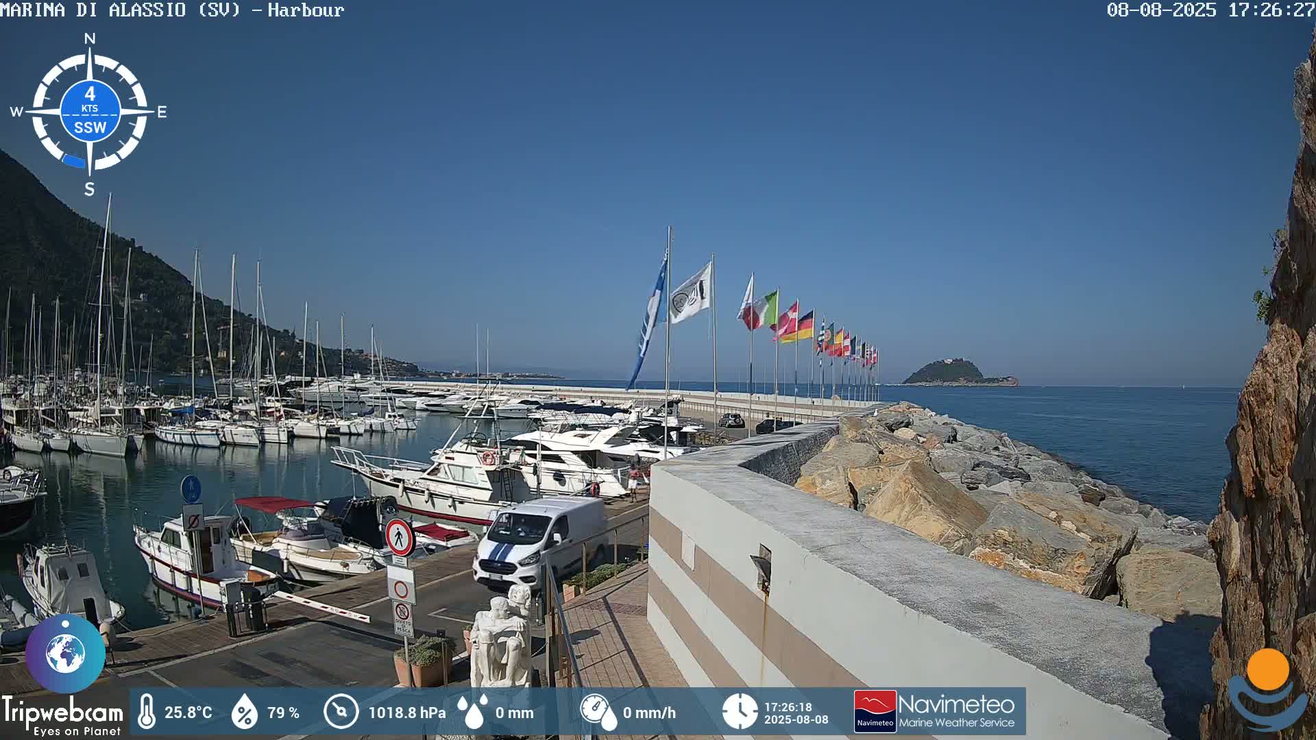 Alassio  Marina , Porto Luca Ferrari Live Cam - Alassio,  Liguria, Italy