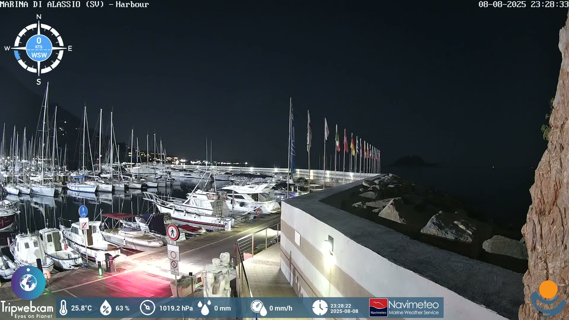 Alassio  Marina , Porto Luca Ferrari Live Cam - Alassio,  Liguria, Italy