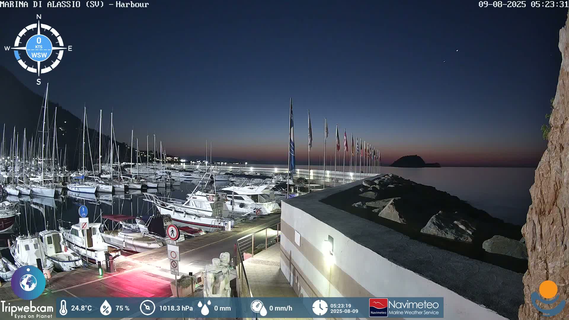 Alassio  Marina , Porto Luca Ferrari Live Cam - Alassio,  Liguria, Italy