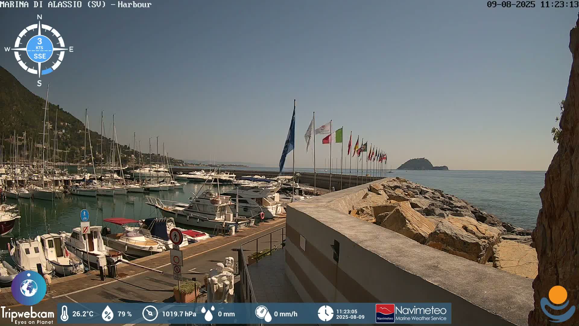 Alassio  Marina , Porto Luca Ferrari Live Cam - Alassio,  Liguria, Italy