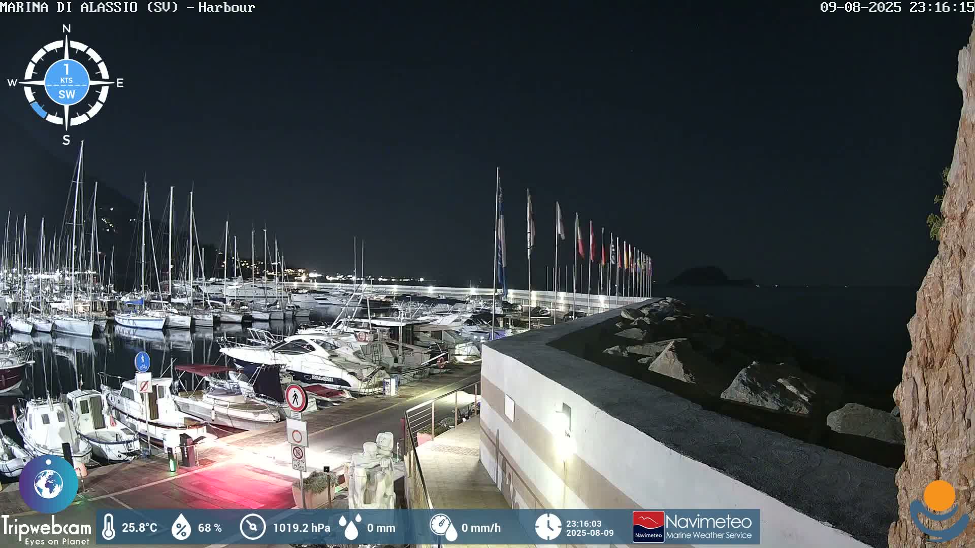 Alassio  Marina , Porto Luca Ferrari Live Cam - Alassio,  Liguria, Italy