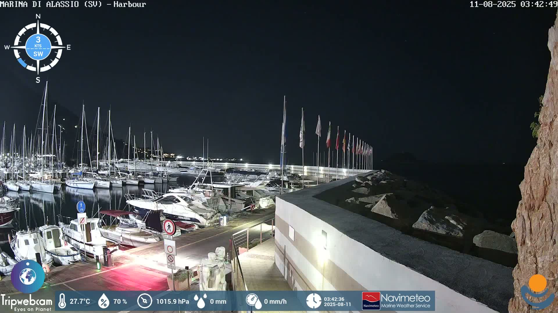 Alassio  Marina , Porto Luca Ferrari Live Cam - Alassio,  Liguria, Italy