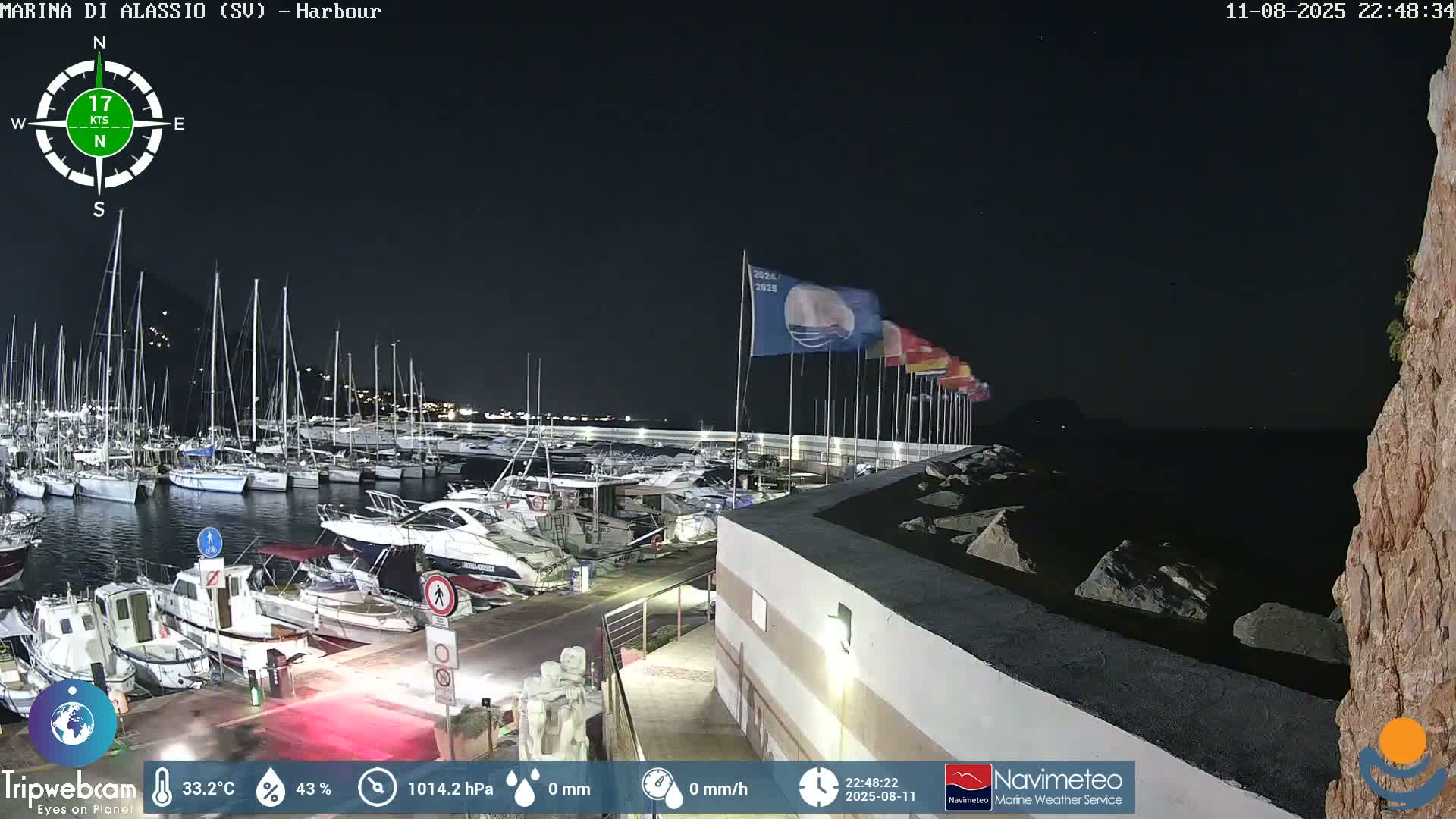 Alassio  Marina , Porto Luca Ferrari Live Cam - Alassio,  Liguria, Italy