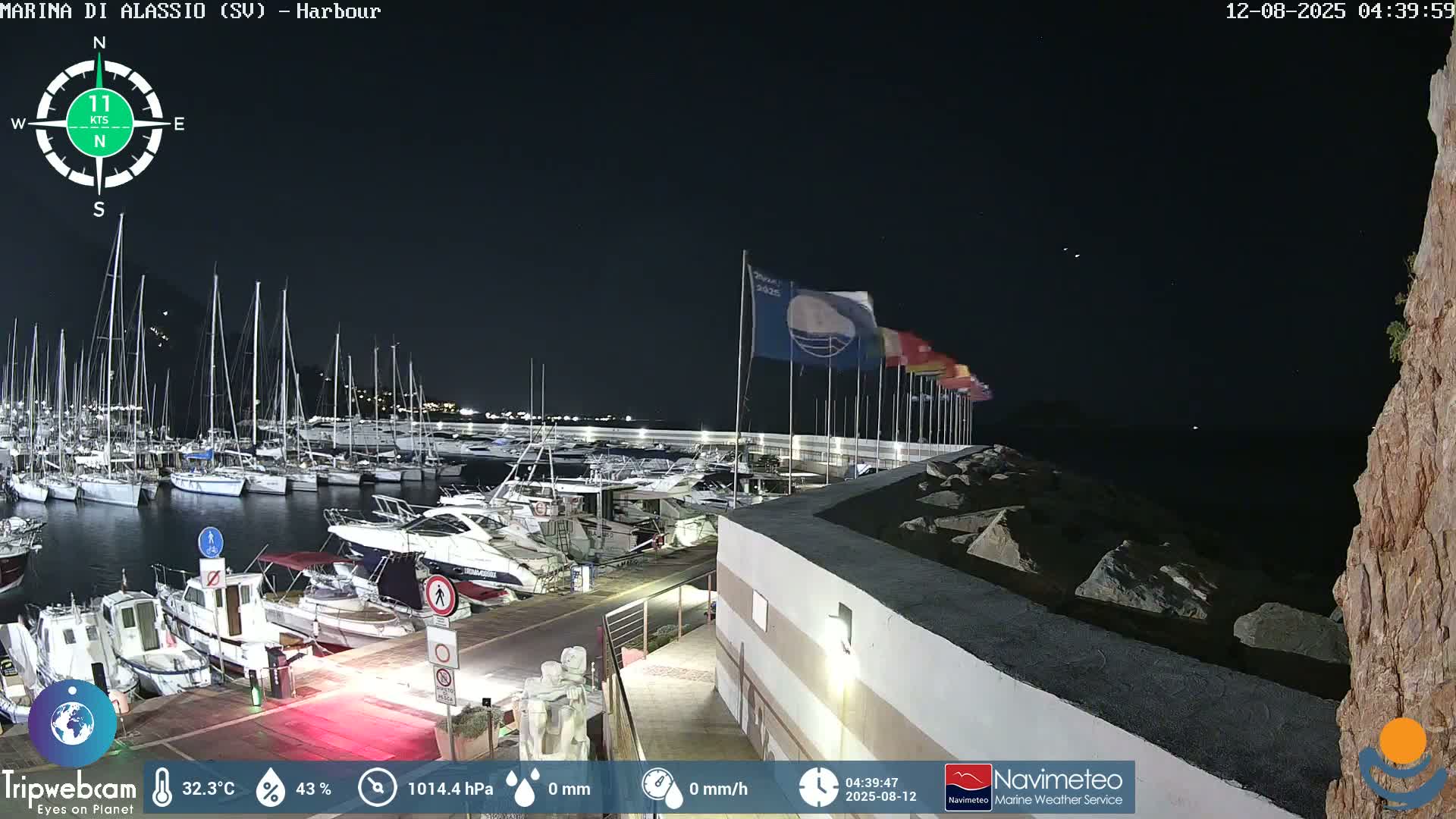 Alassio  Marina , Porto Luca Ferrari Live Cam - Alassio,  Liguria, Italy