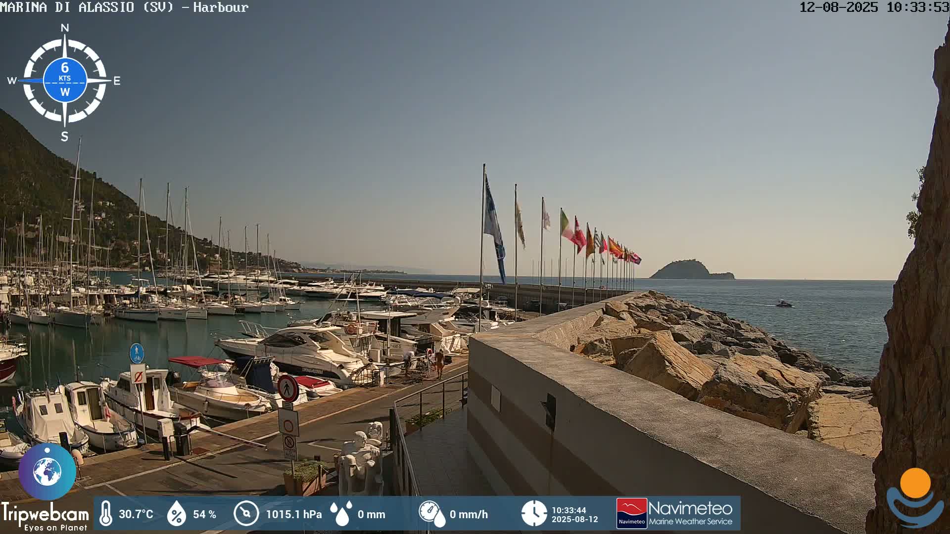 Alassio  Marina , Porto Luca Ferrari Live Cam - Alassio,  Liguria, Italy