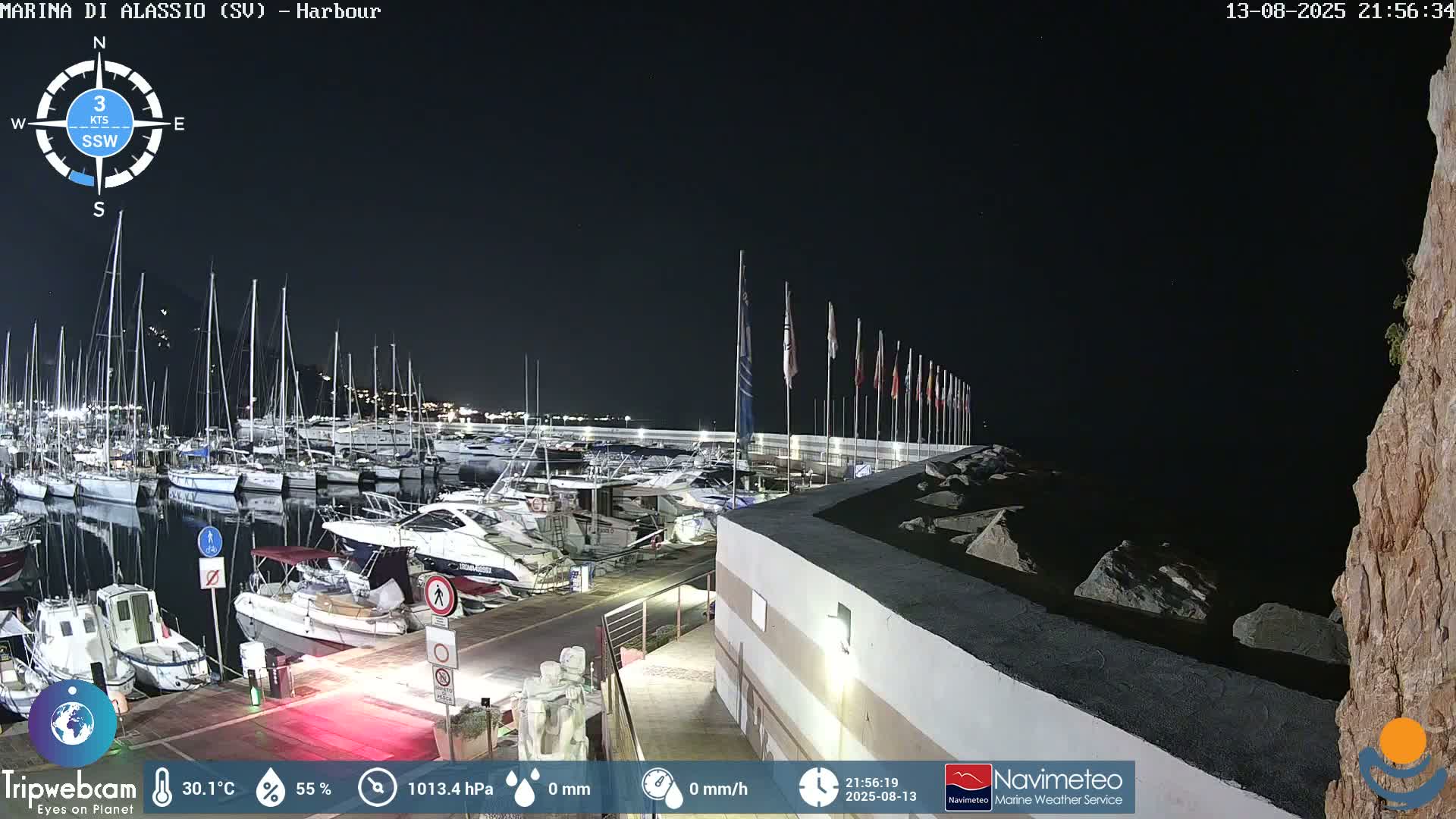 Alassio  Marina , Porto Luca Ferrari Live Cam - Alassio,  Liguria, Italy