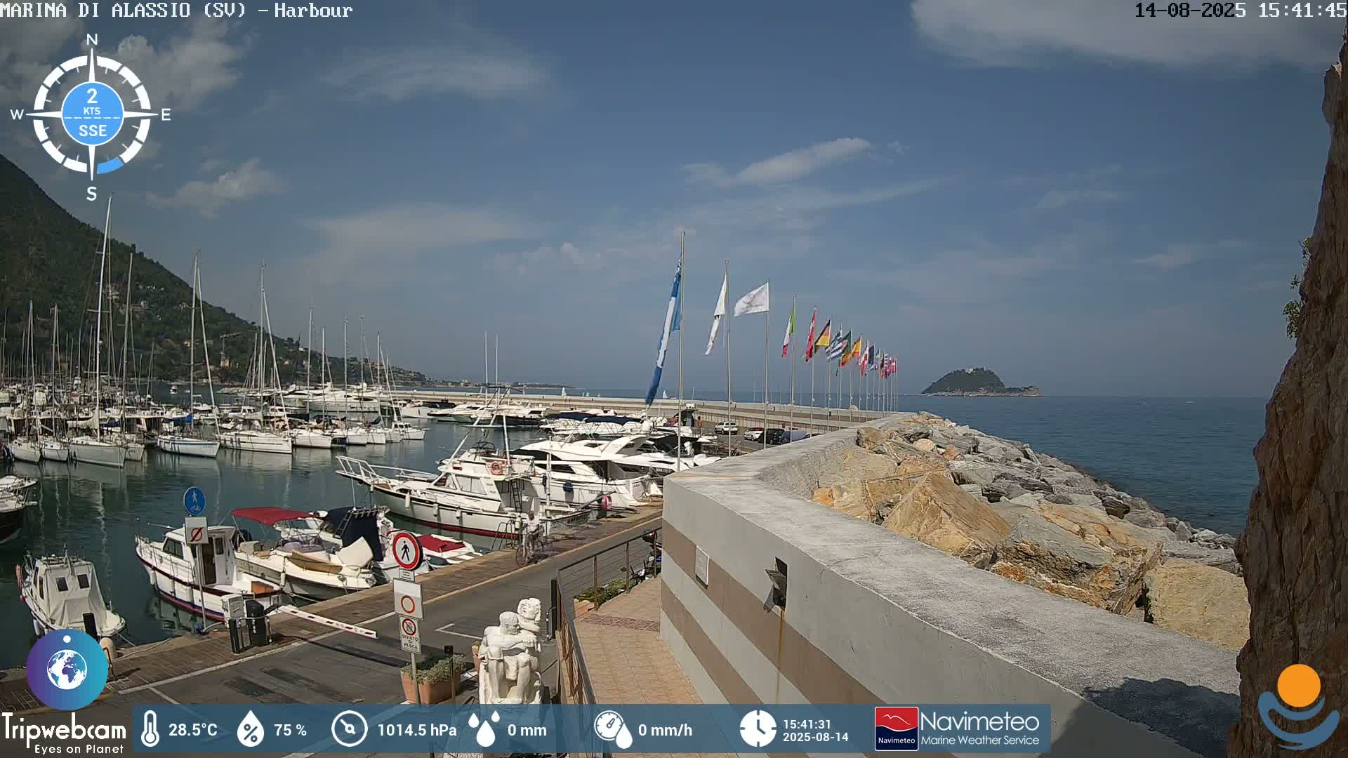 Alassio  Marina , Porto Luca Ferrari Live Cam - Alassio,  Liguria, Italy