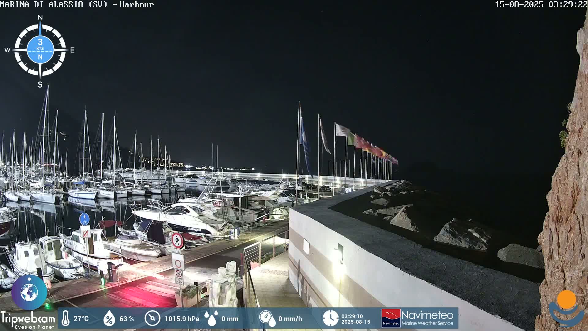 Alassio  Marina , Porto Luca Ferrari Live Cam - Alassio,  Liguria, Italy