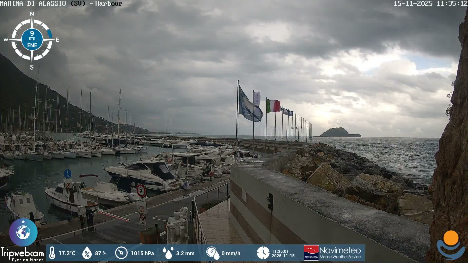 Alassio  Marina , Porto Luca Ferrari Live Cam - Alassio,  Liguria, Italy