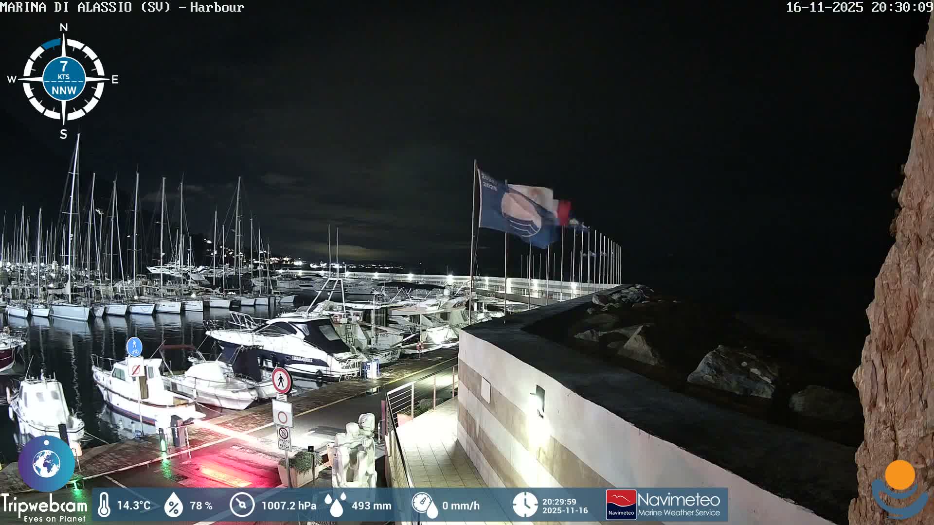 Alassio  Marina , Porto Luca Ferrari Live Cam - Alassio,  Liguria, Italy