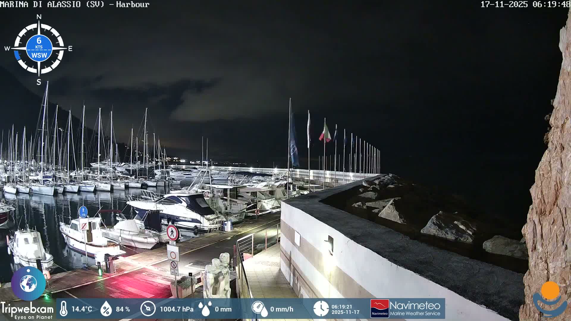 Alassio  Marina , Porto Luca Ferrari Live Cam - Alassio,  Liguria, Italy