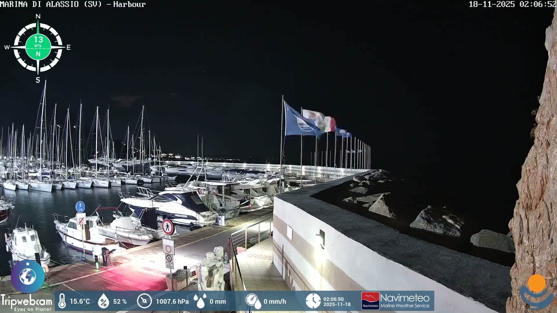 Alassio  Marina , Porto Luca Ferrari Live Cam - Alassio,  Liguria, Italy