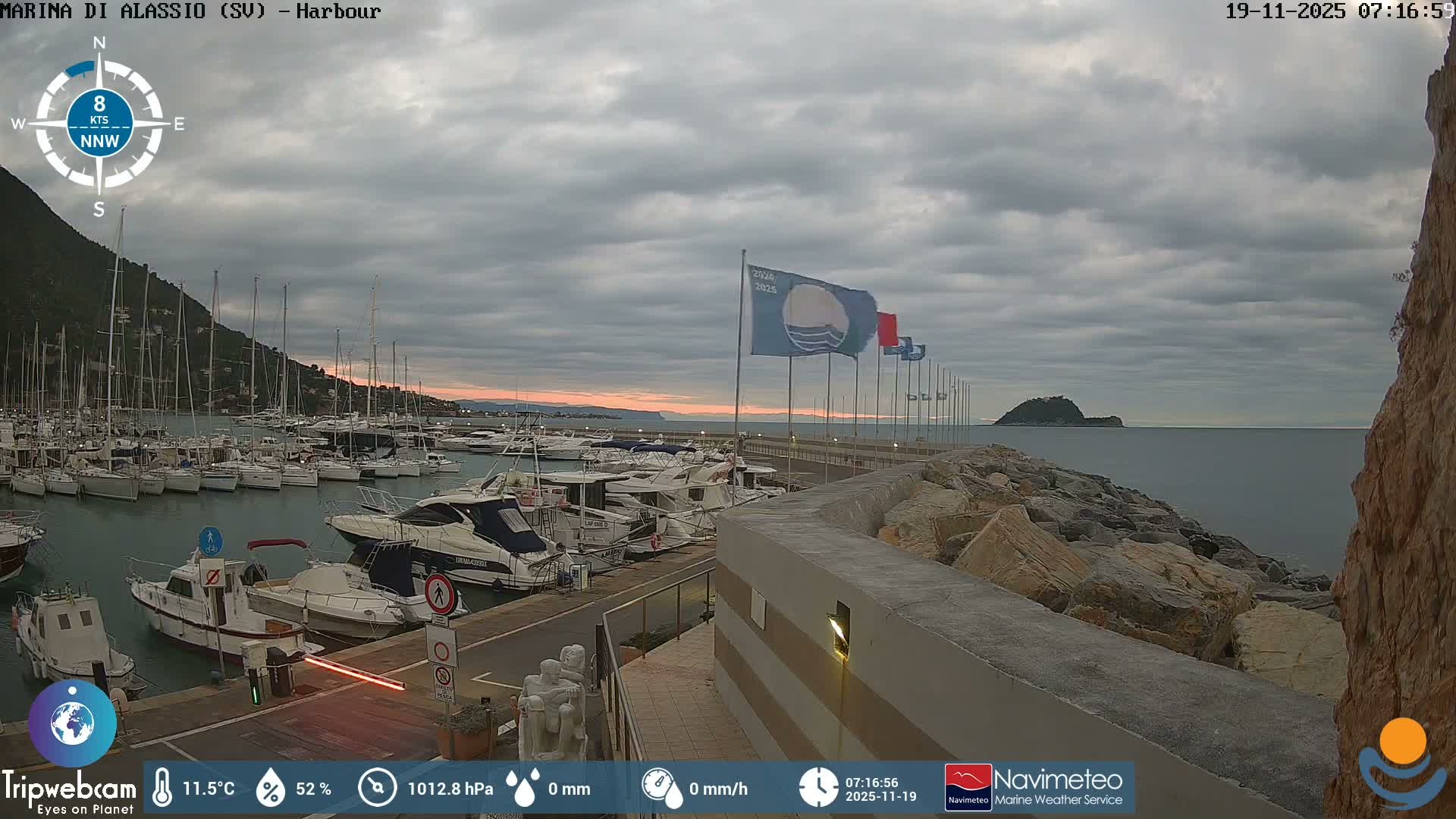 Alassio  Marina , Porto Luca Ferrari Live Cam - Alassio,  Liguria, Italy