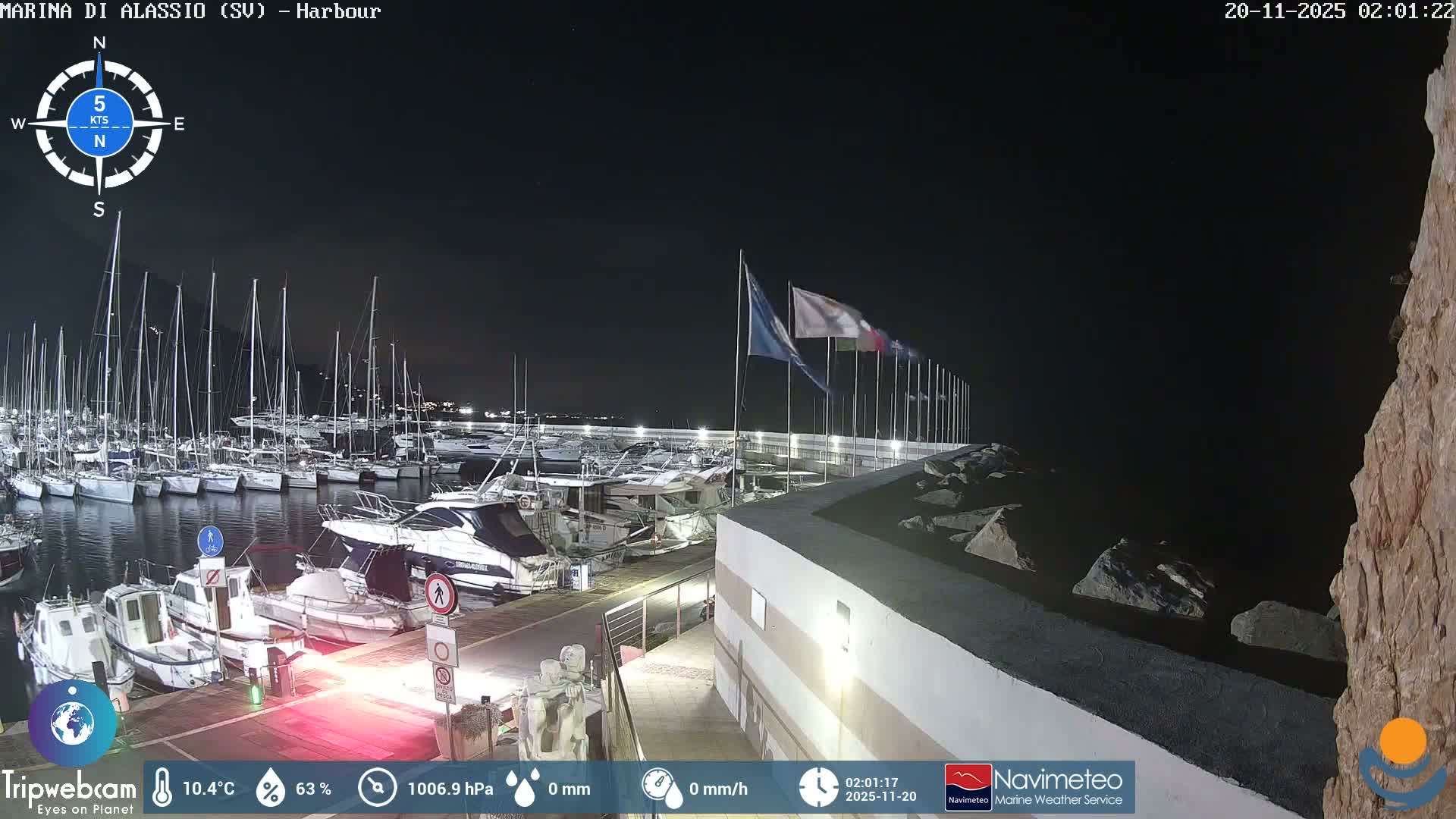 Alassio  Marina , Porto Luca Ferrari Live Cam - Alassio,  Liguria, Italy