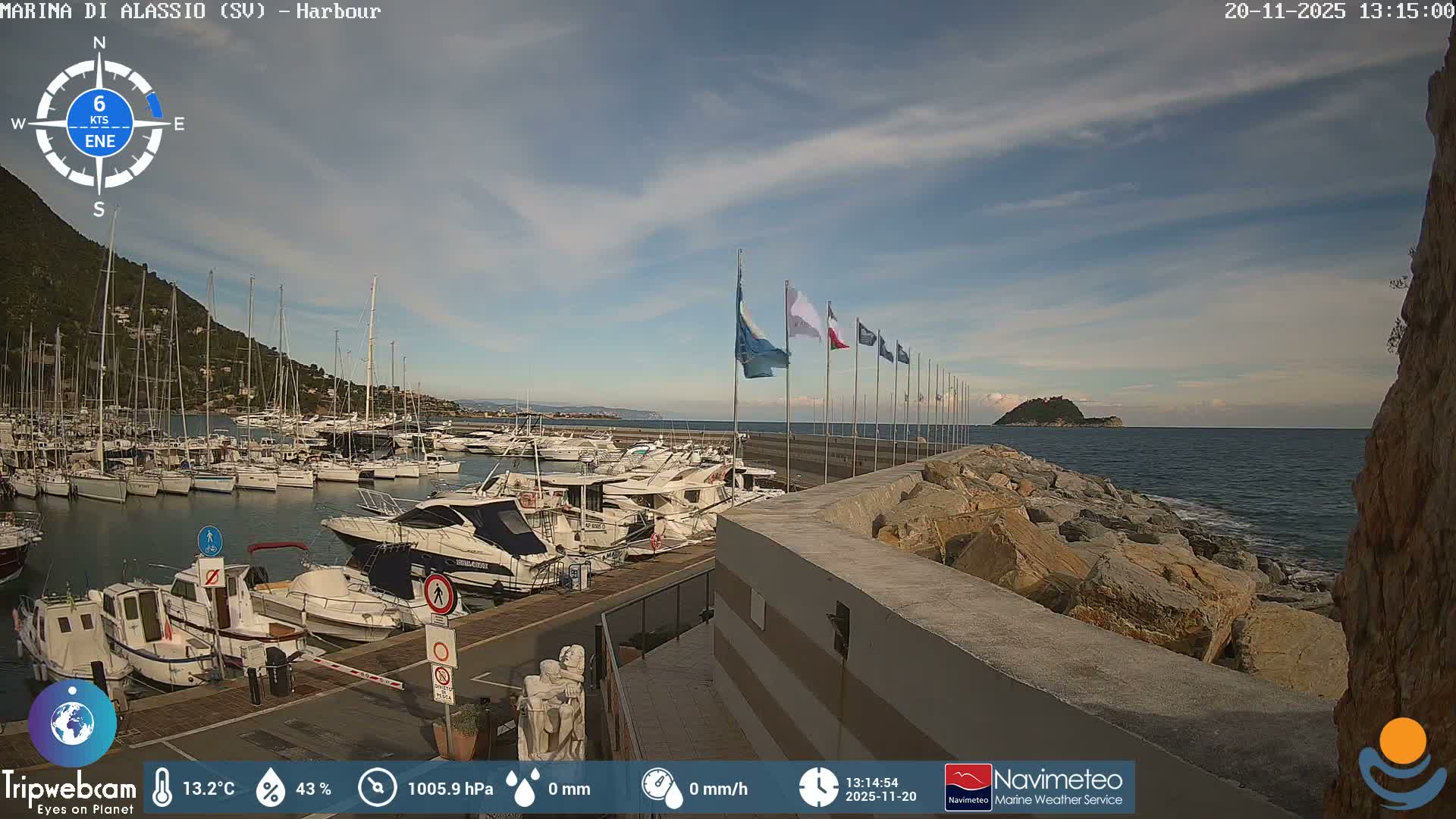 Alassio  Marina , Porto Luca Ferrari Live Cam - Alassio,  Liguria, Italy