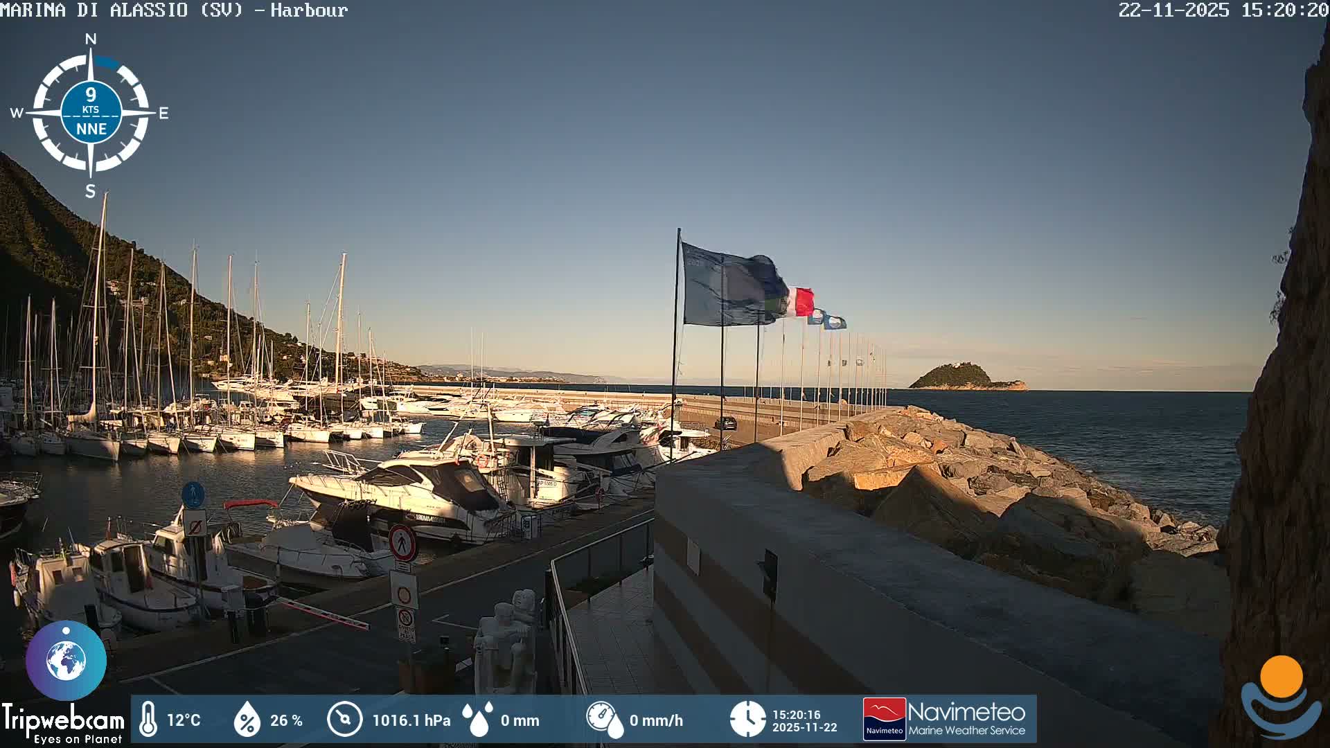 Alassio  Marina , Porto Luca Ferrari Live Cam - Alassio,  Liguria, Italy