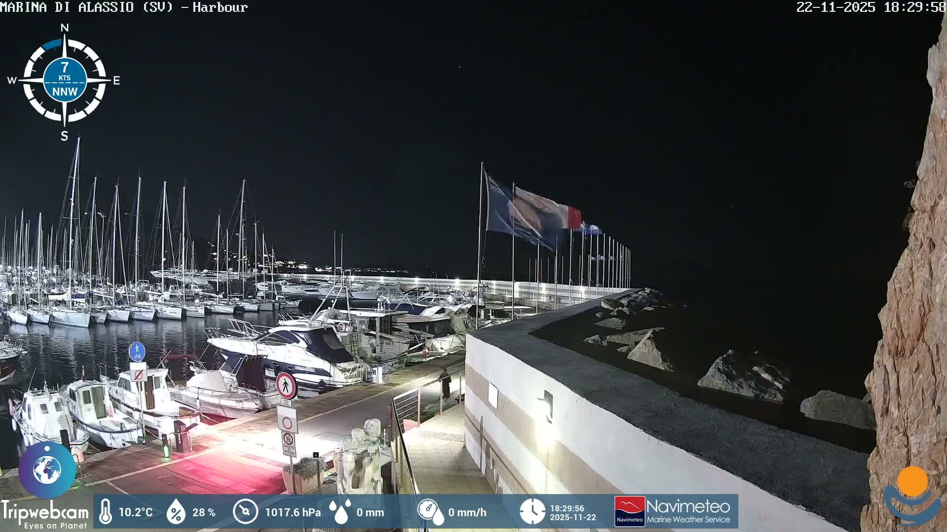 Alassio  Marina , Porto Luca Ferrari Live Cam - Alassio,  Liguria, Italy