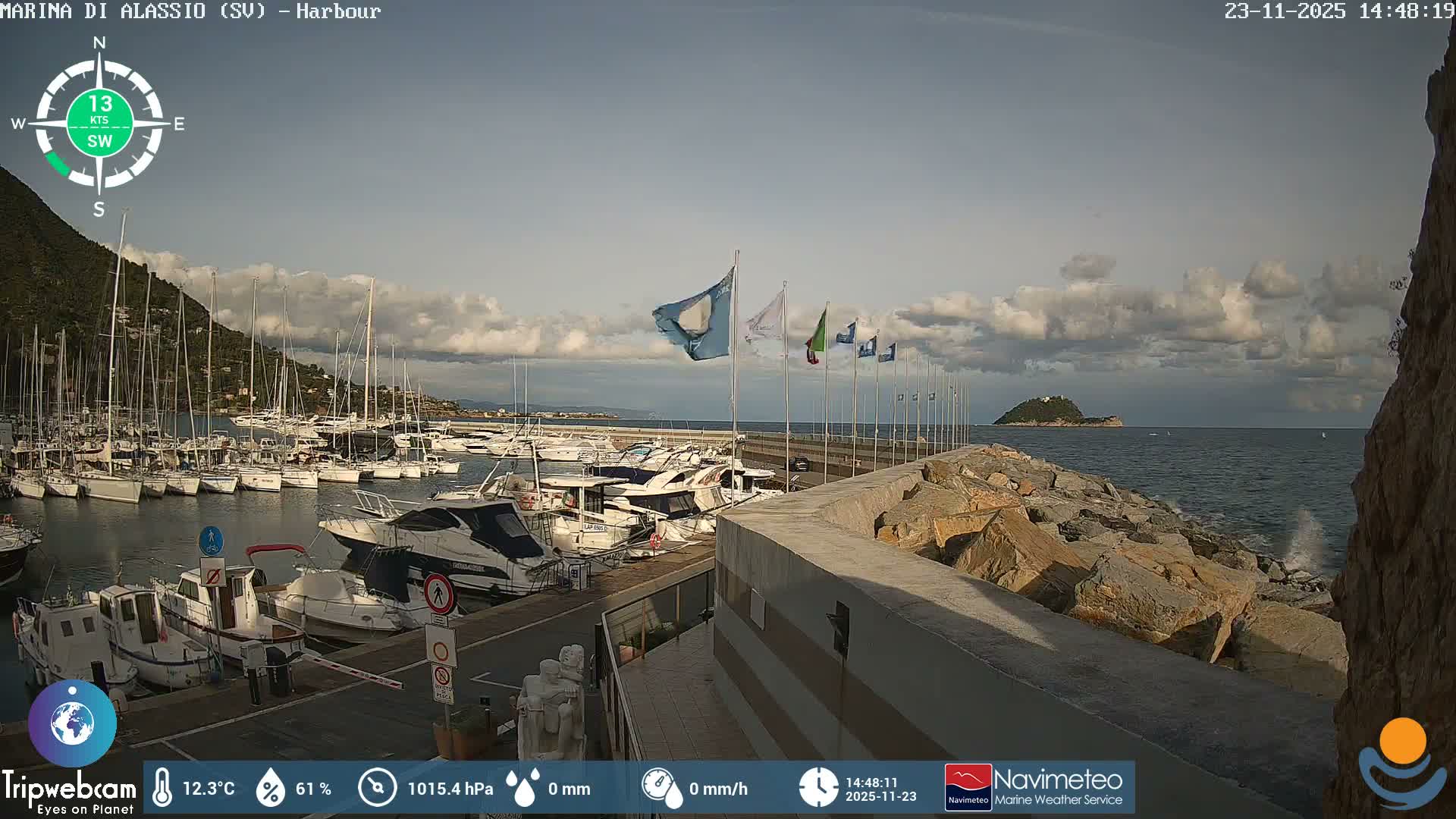 Alassio  Marina , Porto Luca Ferrari Live Cam - Alassio,  Liguria, Italy