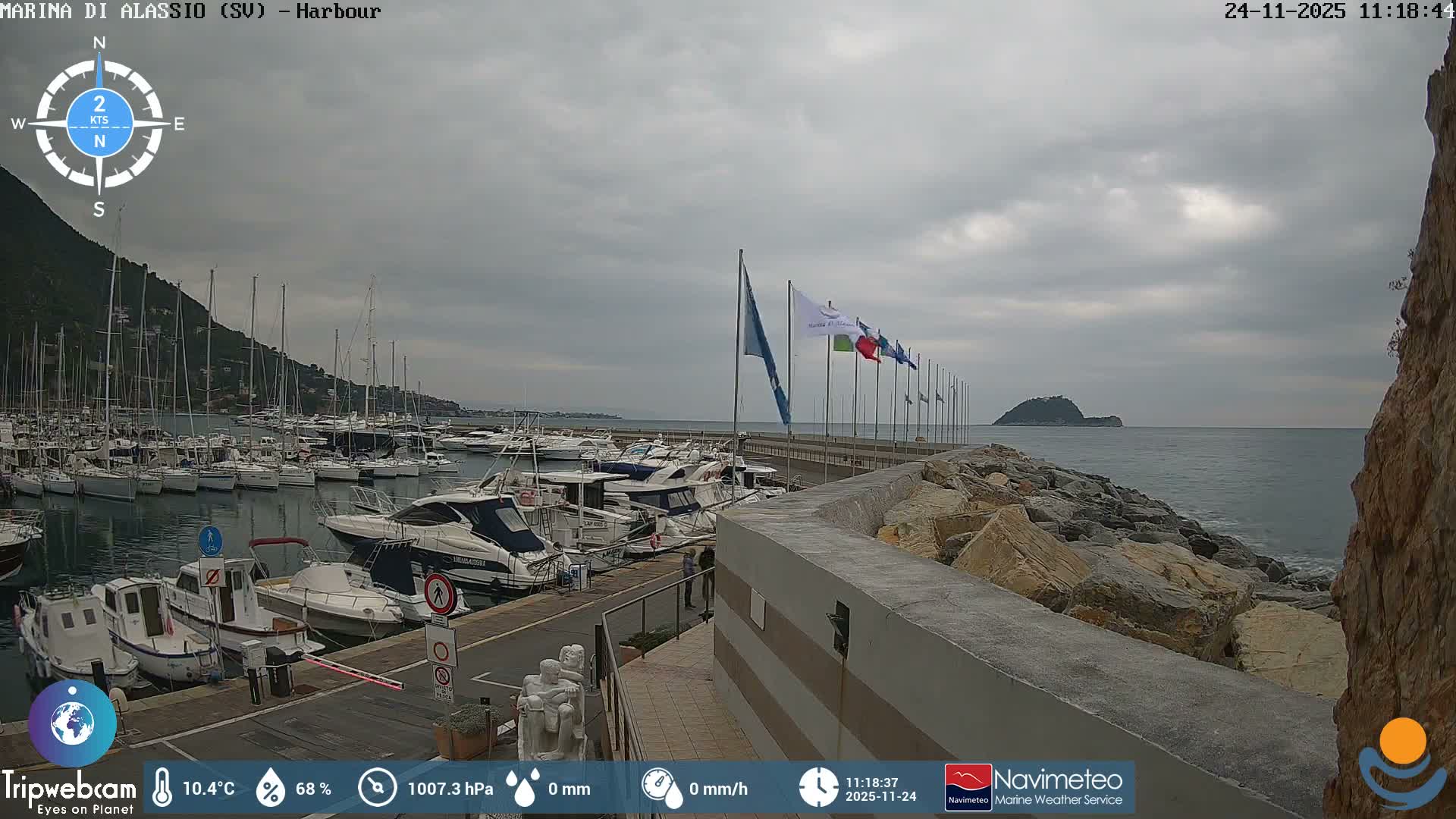 Alassio  Marina , Porto Luca Ferrari Live Cam - Alassio,  Liguria, Italy
