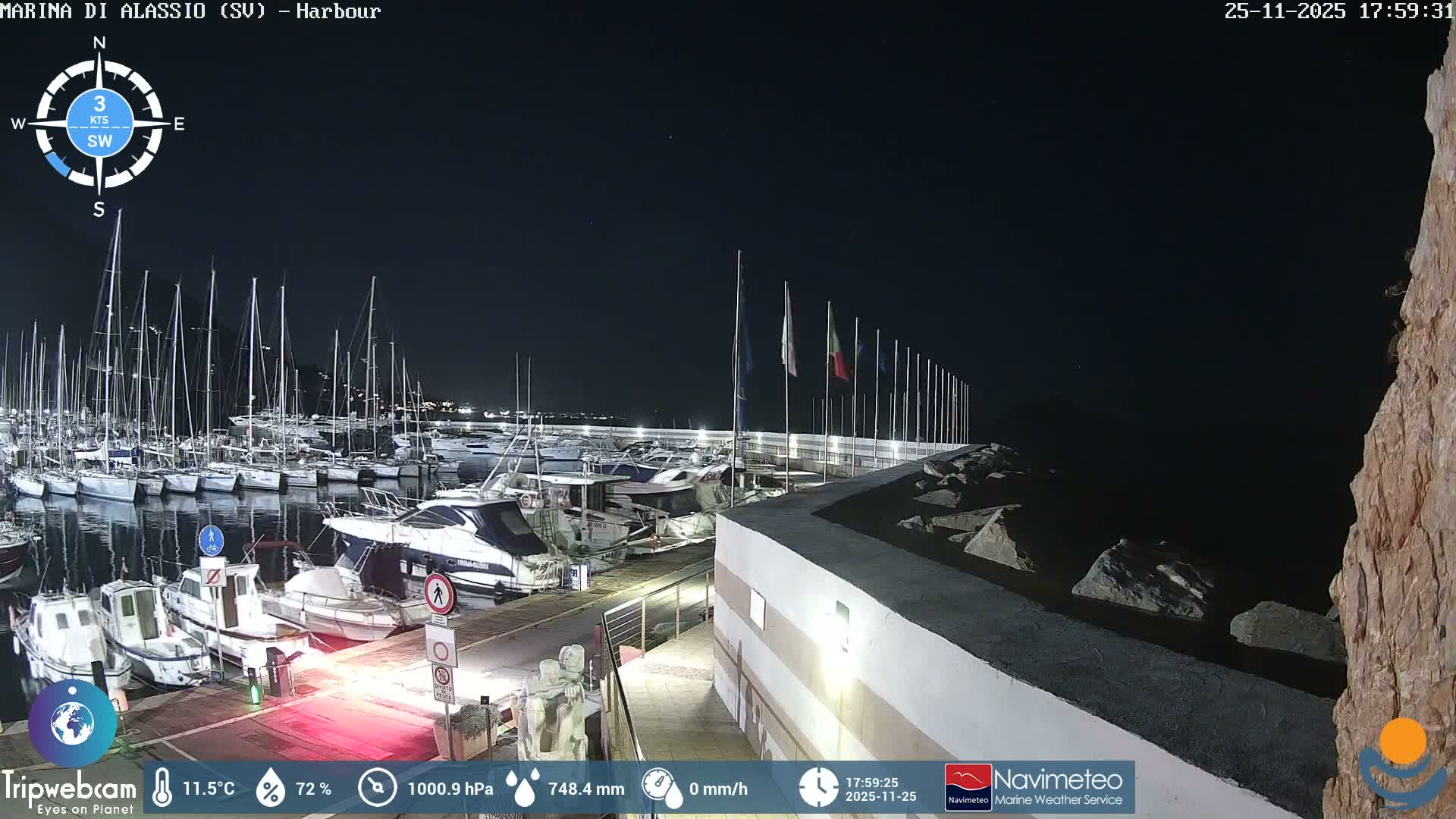 Alassio  Marina , Porto Luca Ferrari Live Cam - Alassio,  Liguria, Italy