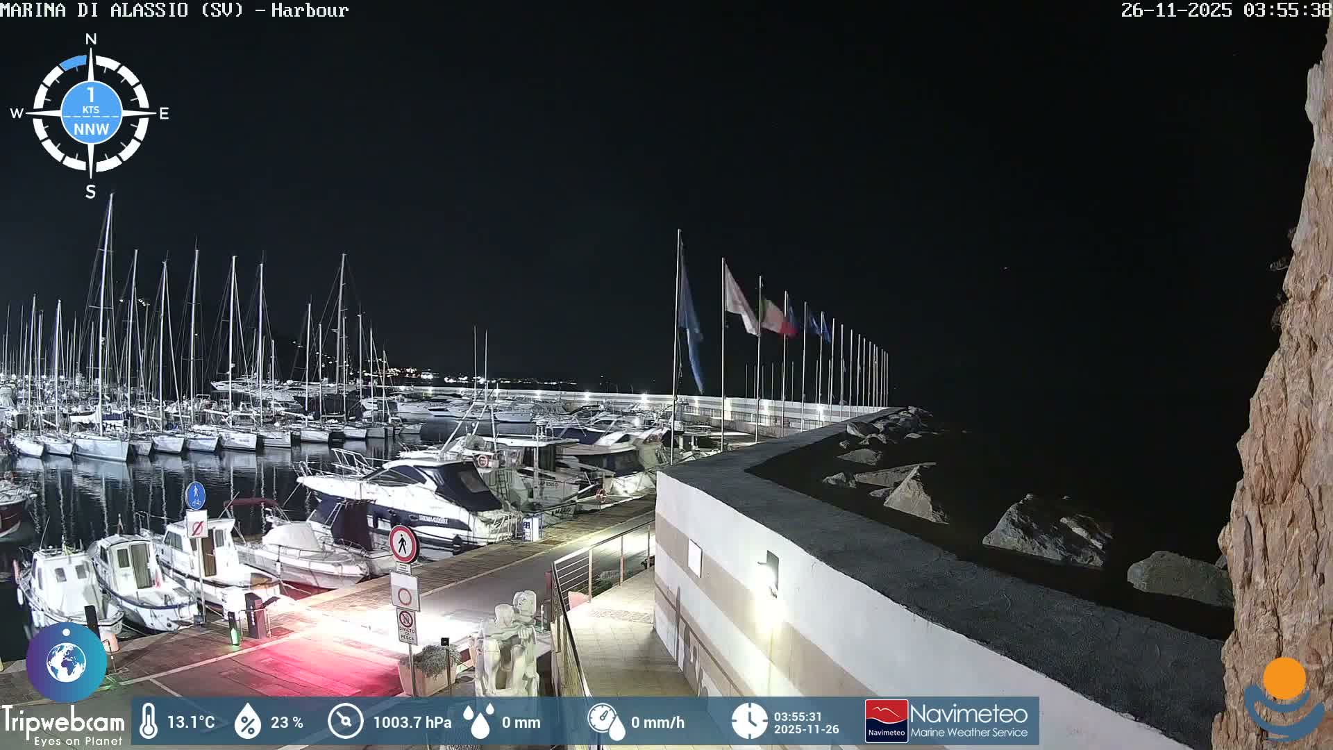 Alassio  Marina , Porto Luca Ferrari Live Cam - Alassio,  Liguria, Italy