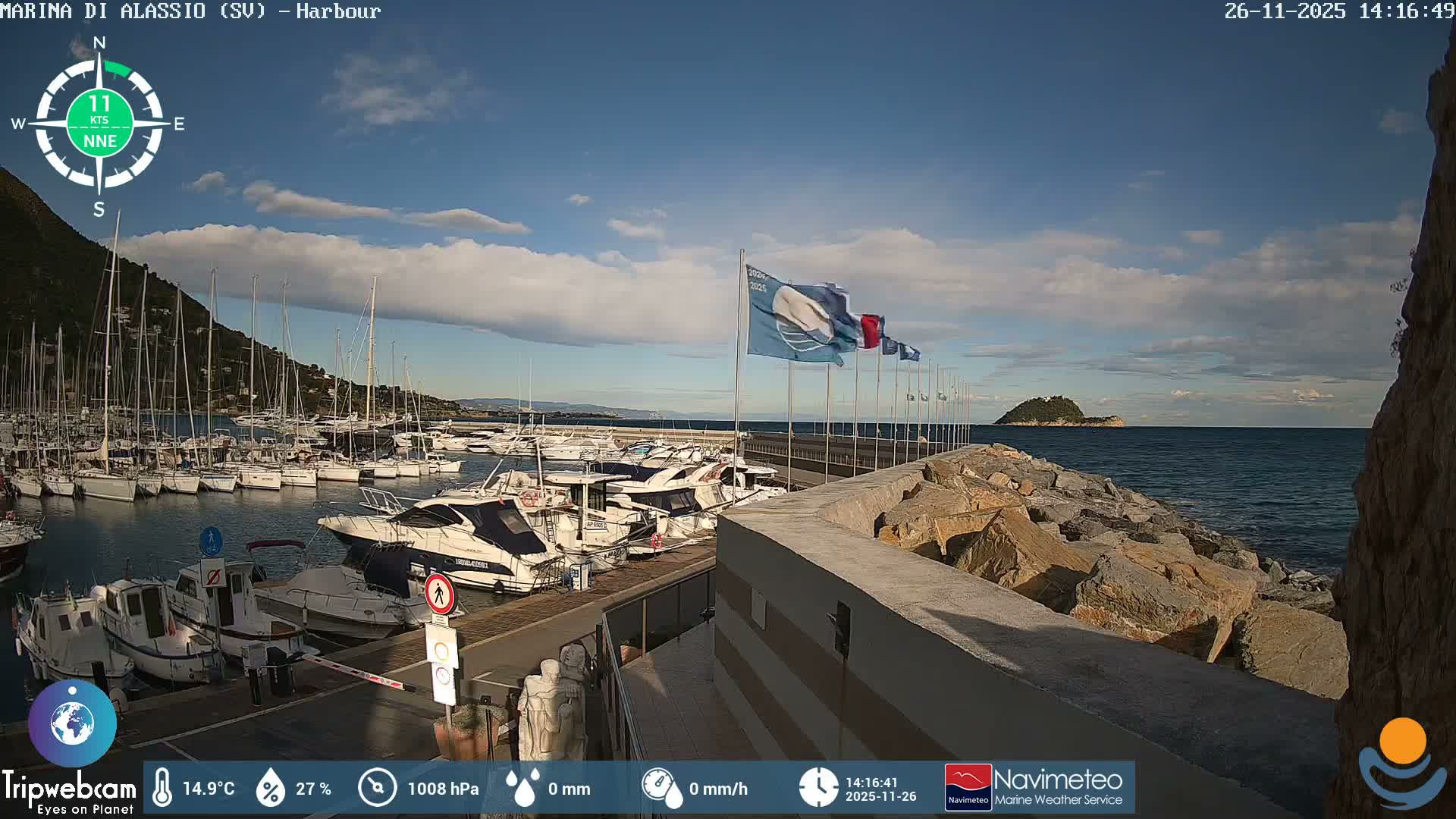 Alassio  Marina , Porto Luca Ferrari Live Cam - Alassio,  Liguria, Italy