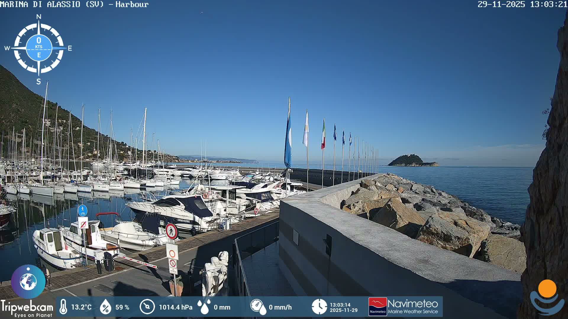 Alassio  Marina , Porto Luca Ferrari Live Cam - Alassio,  Liguria, Italy