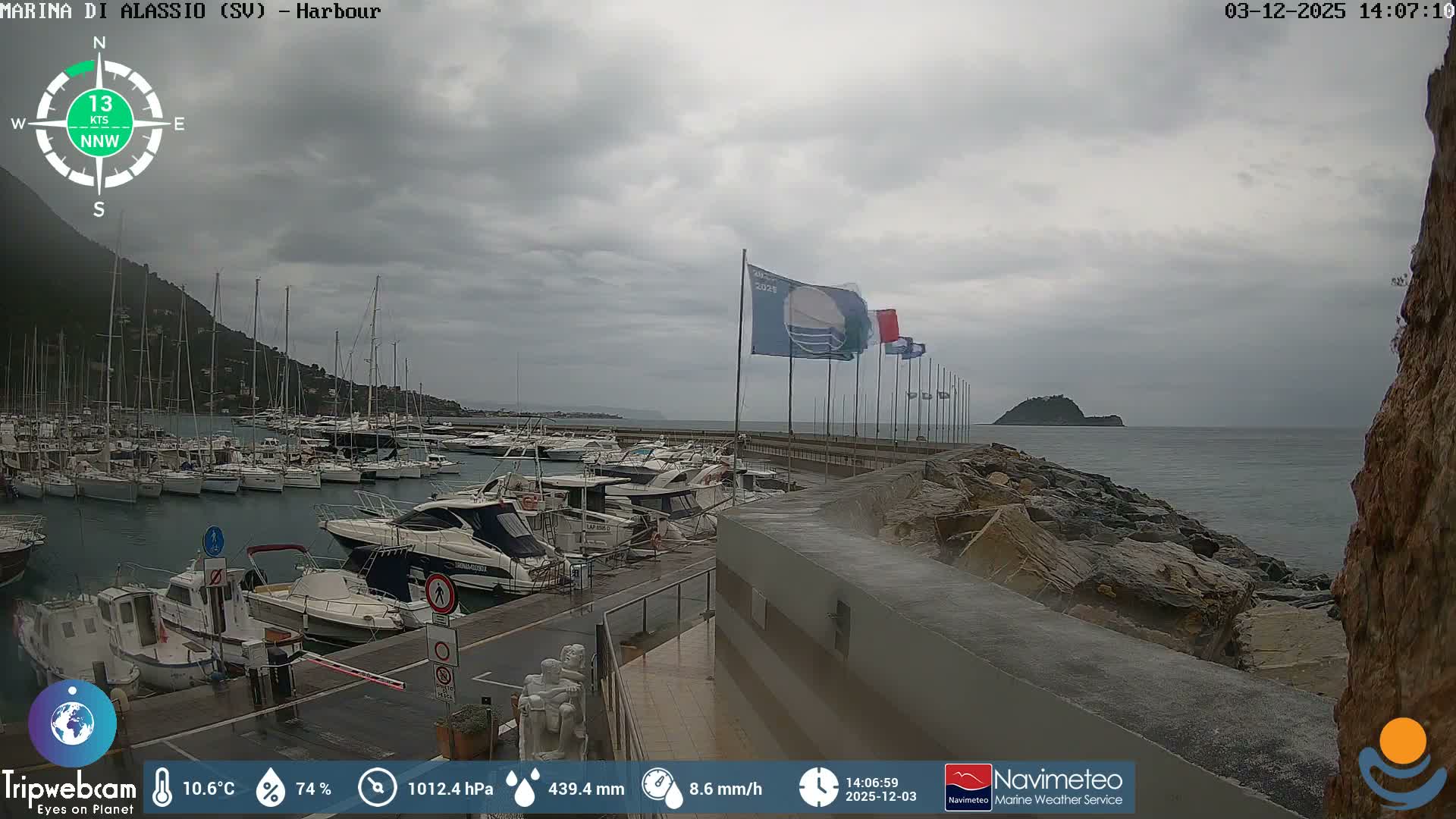 Alassio  Marina , Porto Luca Ferrari Live Cam - Alassio,  Liguria, Italy
