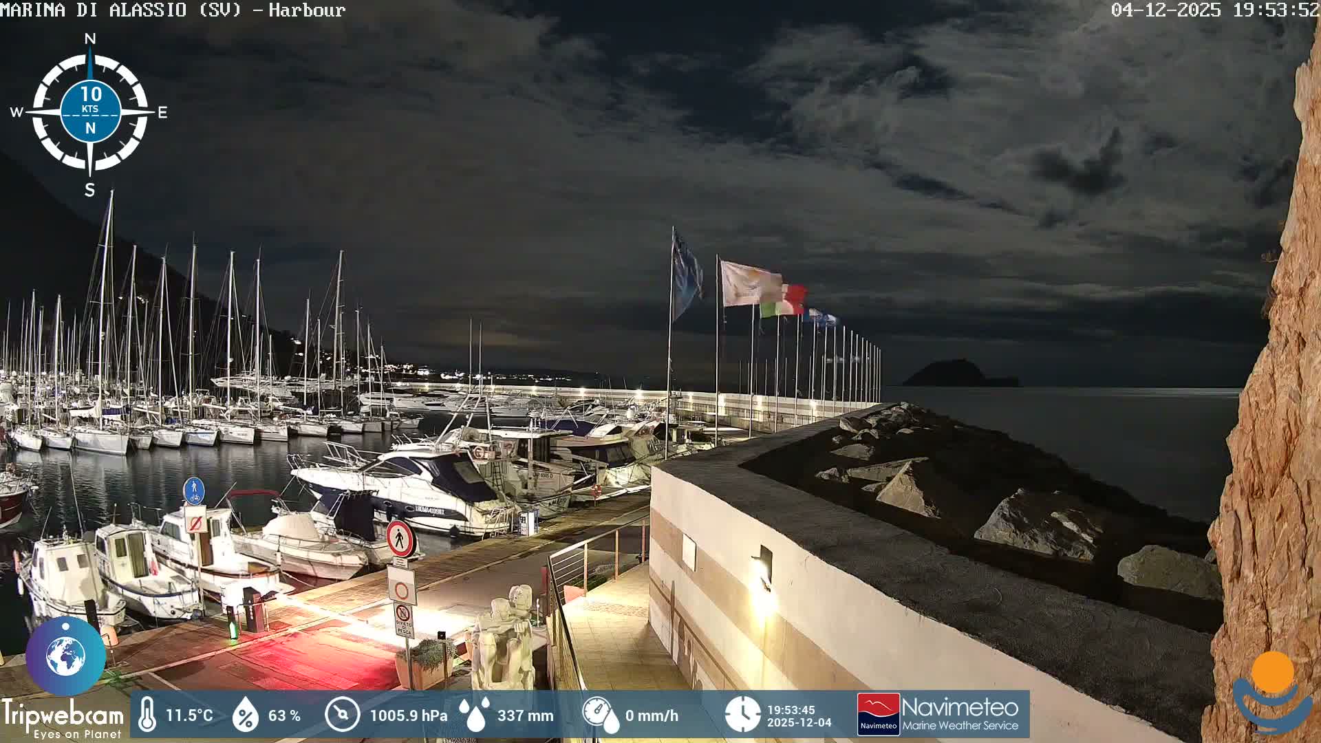 Alassio  Marina , Porto Luca Ferrari Live Cam - Alassio,  Liguria, Italy