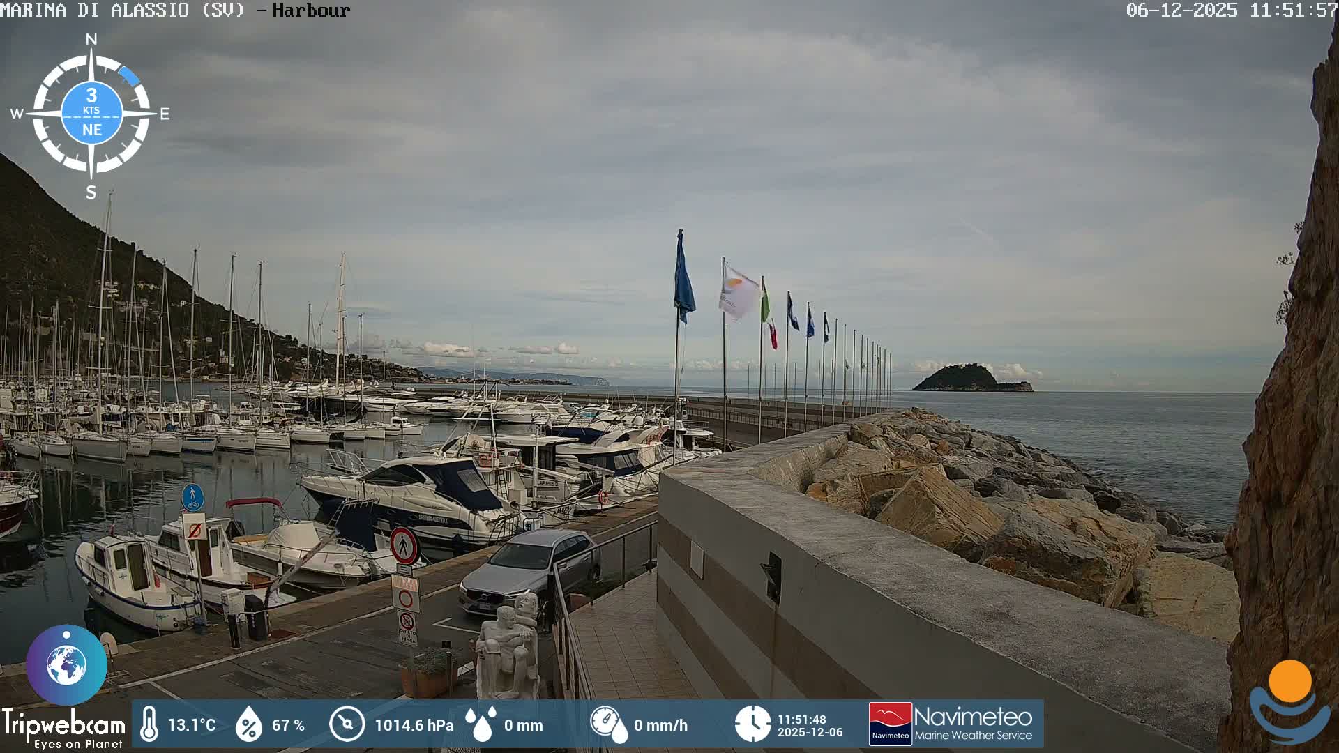 Alassio  Marina , Porto Luca Ferrari Live Cam - Alassio,  Liguria, Italy