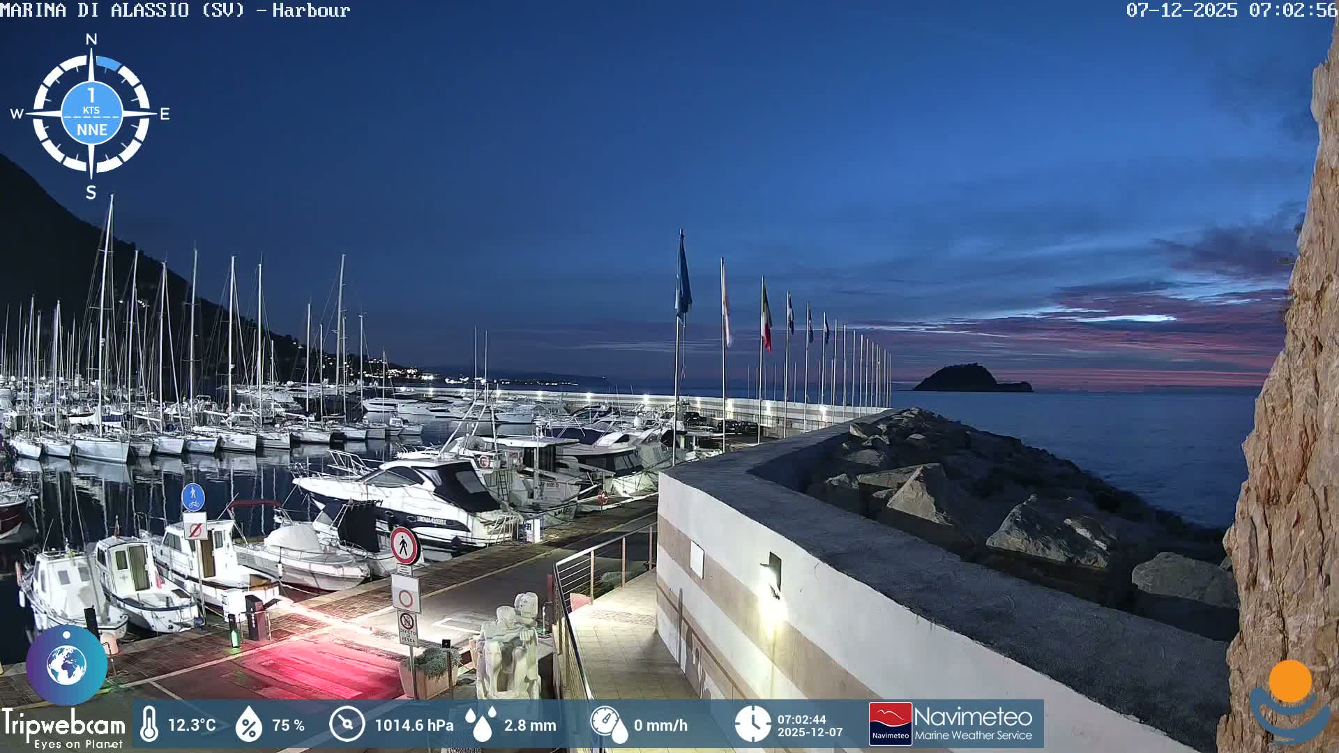 Alassio  Marina , Porto Luca Ferrari Live Cam - Alassio,  Liguria, Italy