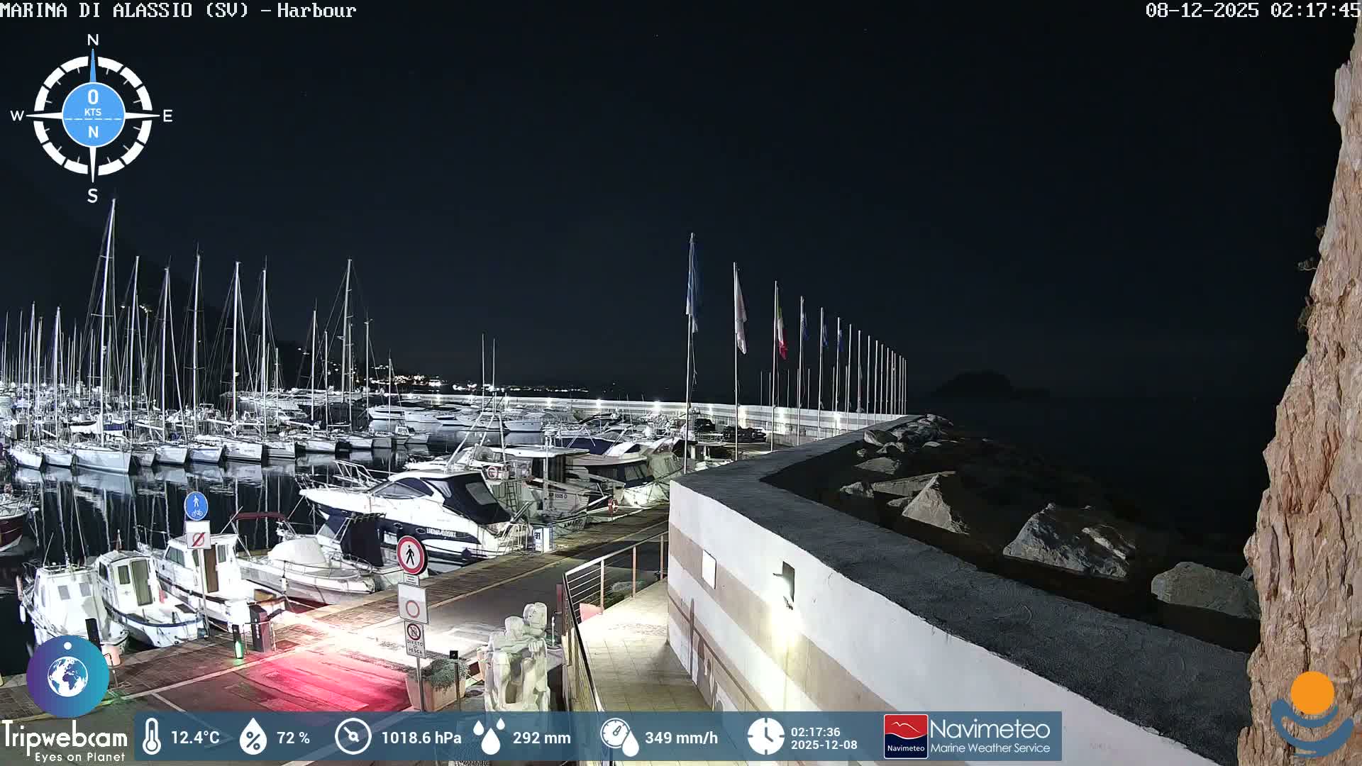 Alassio  Marina , Porto Luca Ferrari Live Cam - Alassio,  Liguria, Italy