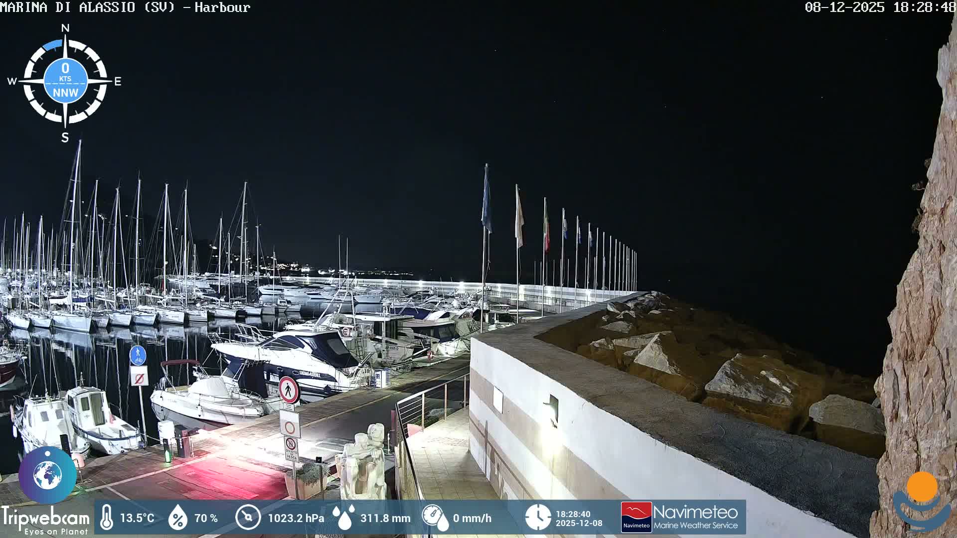 Alassio  Marina , Porto Luca Ferrari Live Cam - Alassio,  Liguria, Italy