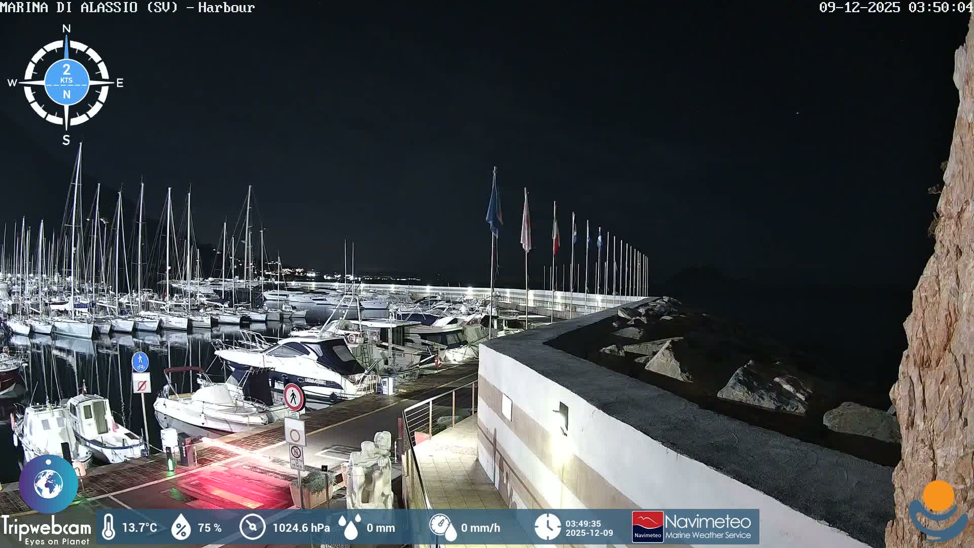 Alassio  Marina , Porto Luca Ferrari Live Cam - Alassio,  Liguria, Italy