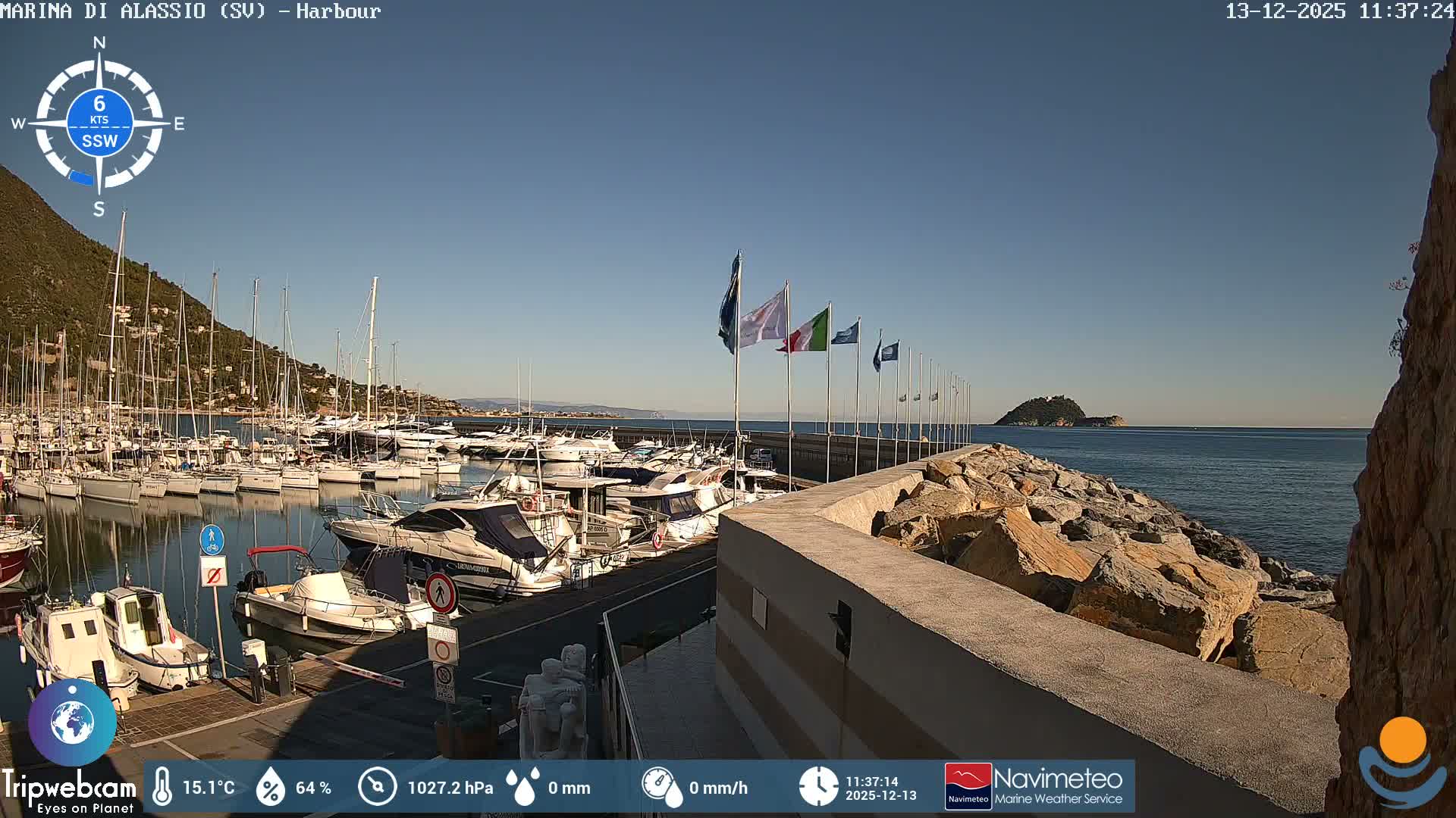 Alassio  Marina , Porto Luca Ferrari Live Cam - Alassio,  Liguria, Italy