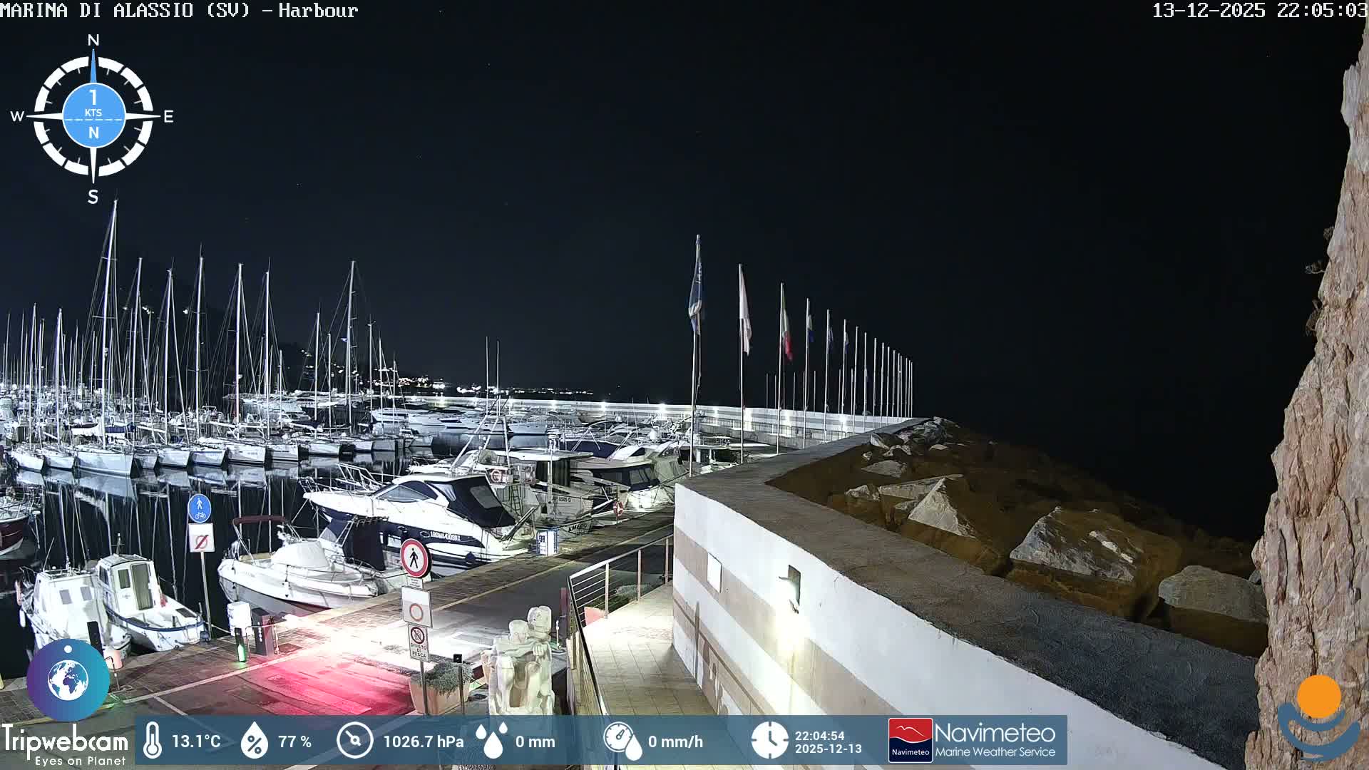 Alassio  Marina , Porto Luca Ferrari Live Cam - Alassio,  Liguria, Italy
