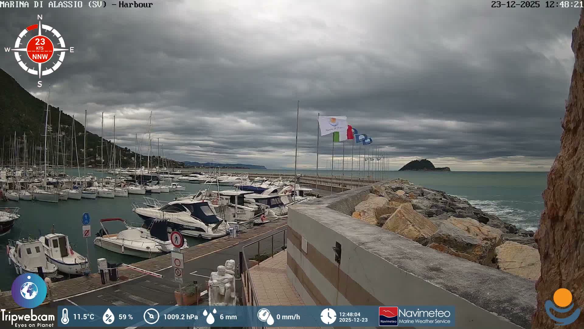Alassio  Marina , Porto Luca Ferrari Live Cam - Alassio,  Liguria, Italy