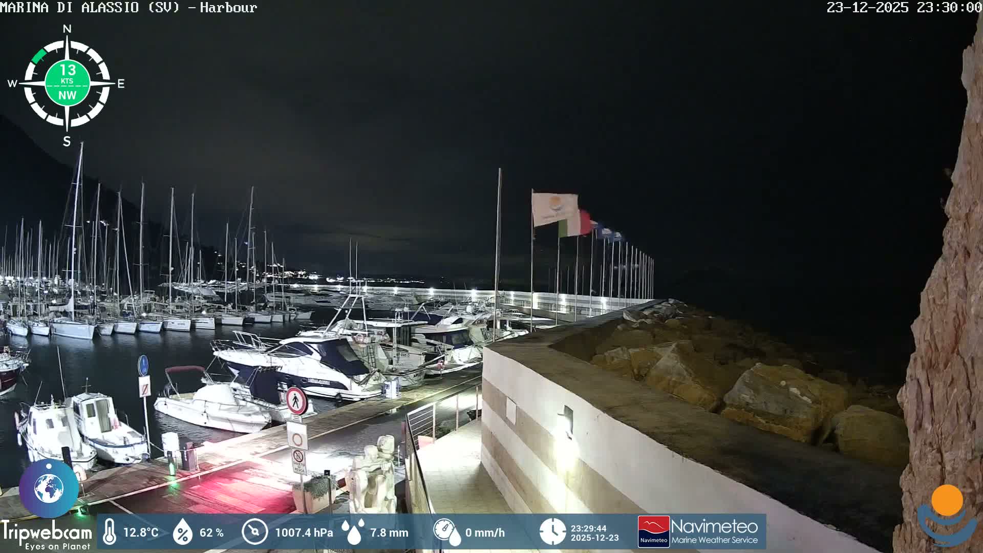 Alassio  Marina , Porto Luca Ferrari Live Cam - Alassio,  Liguria, Italy