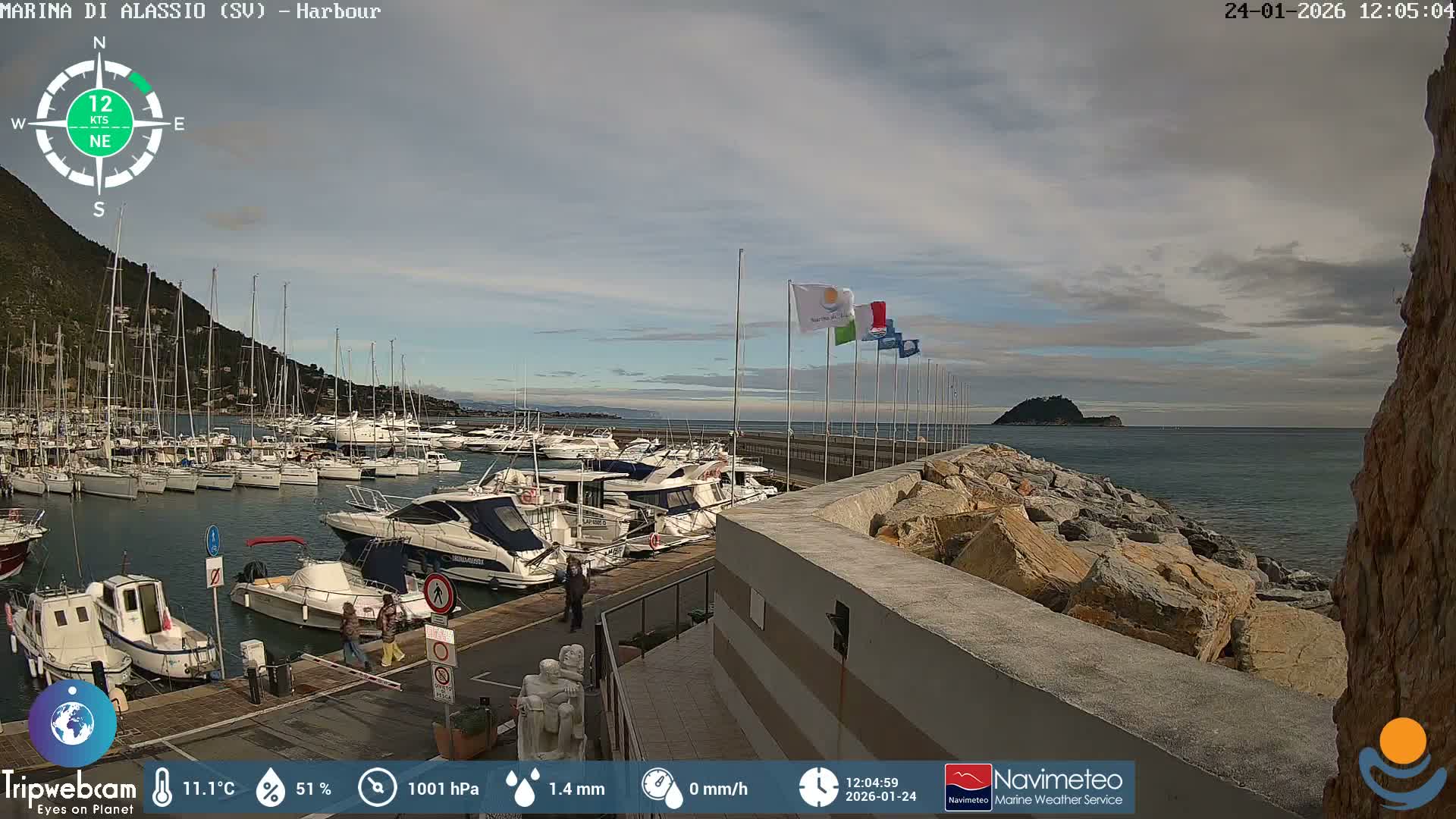 Alassio  Marina , Porto Luca Ferrari Live Cam - Alassio,  Liguria, Italy