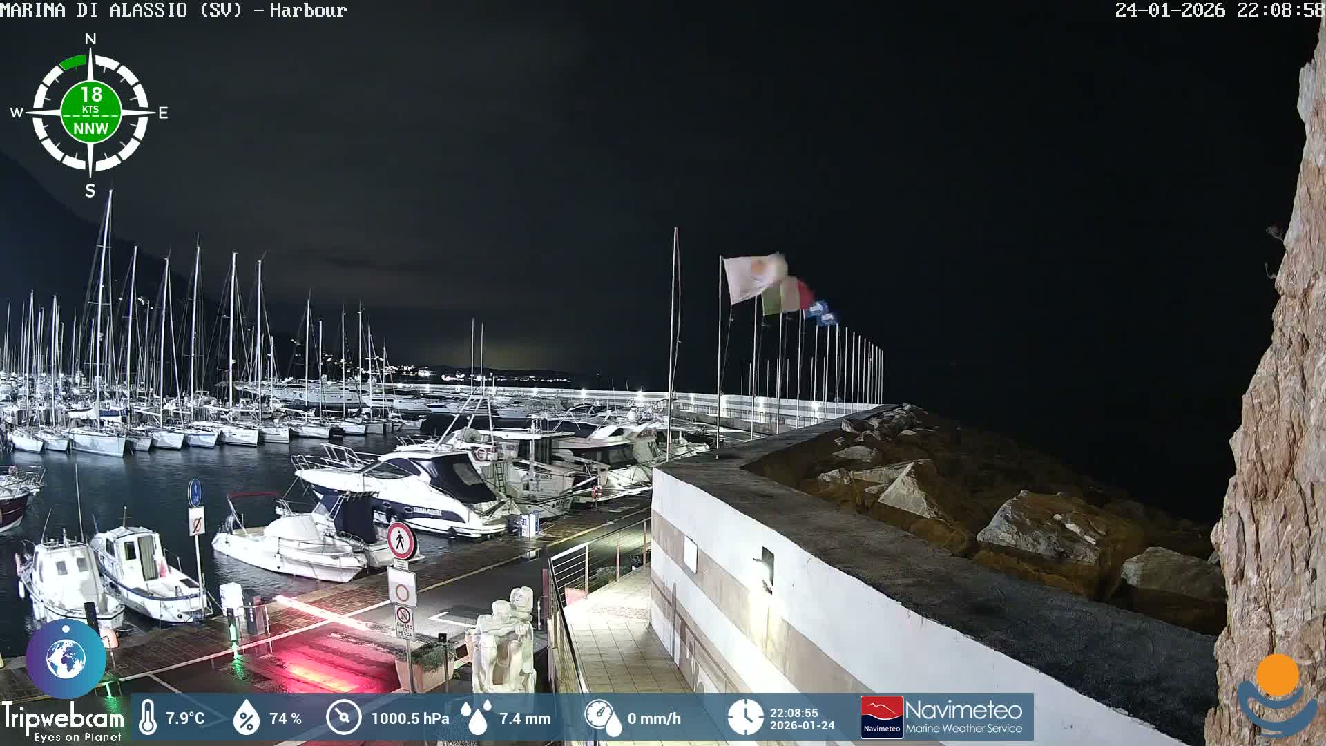 Alassio  Marina , Porto Luca Ferrari Live Cam - Alassio,  Liguria, Italy