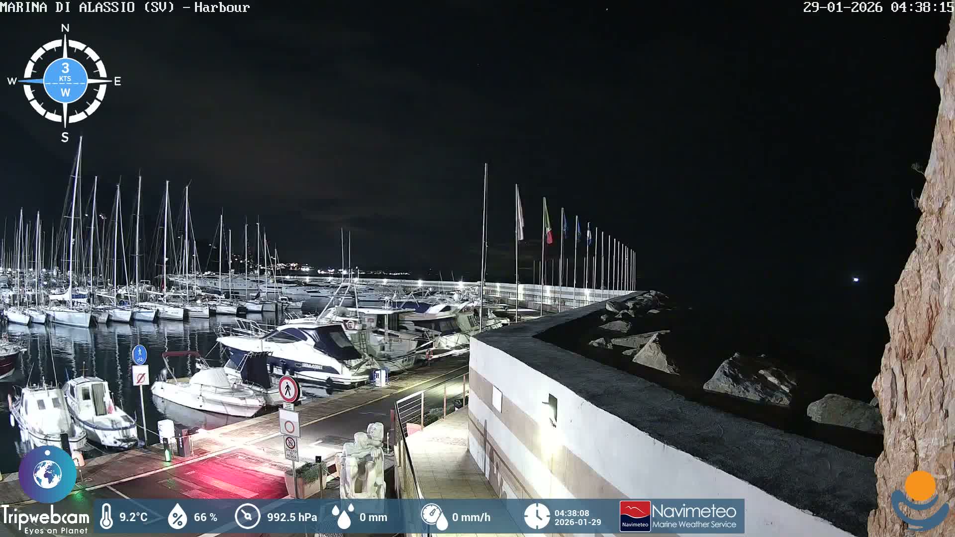 Alassio  Marina , Porto Luca Ferrari Live Cam - Alassio,  Liguria, Italy