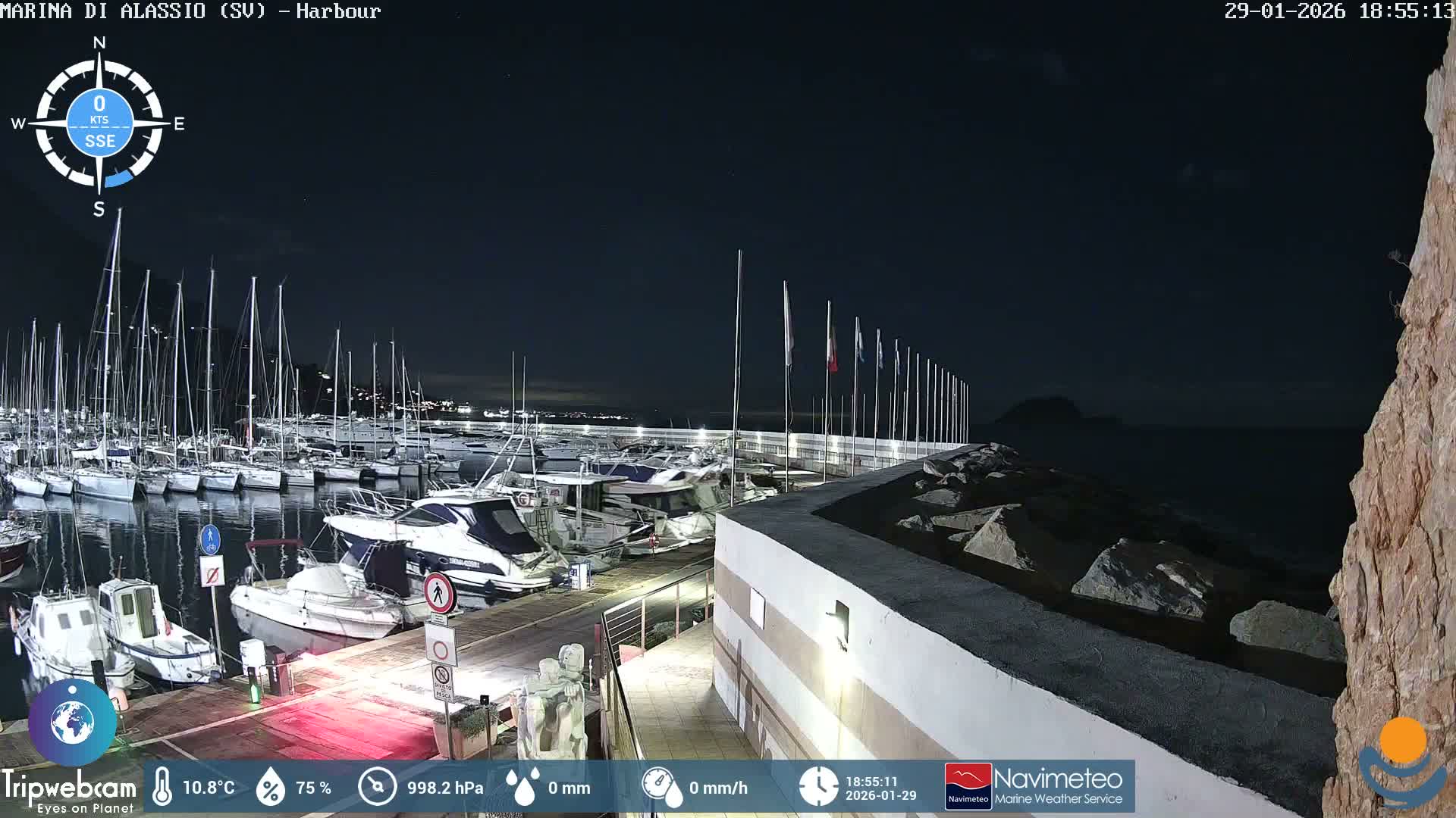 Alassio  Marina , Porto Luca Ferrari Live Cam - Alassio,  Liguria, Italy