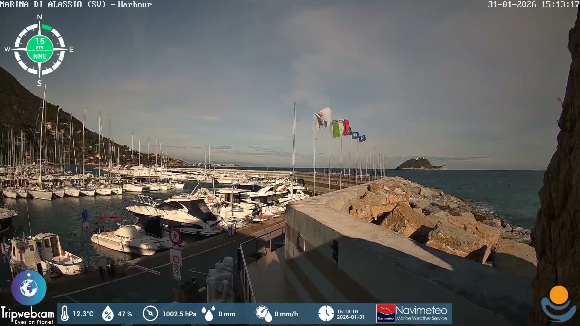 Alassio  Marina , Porto Luca Ferrari Live Cam - Alassio,  Liguria, Italy