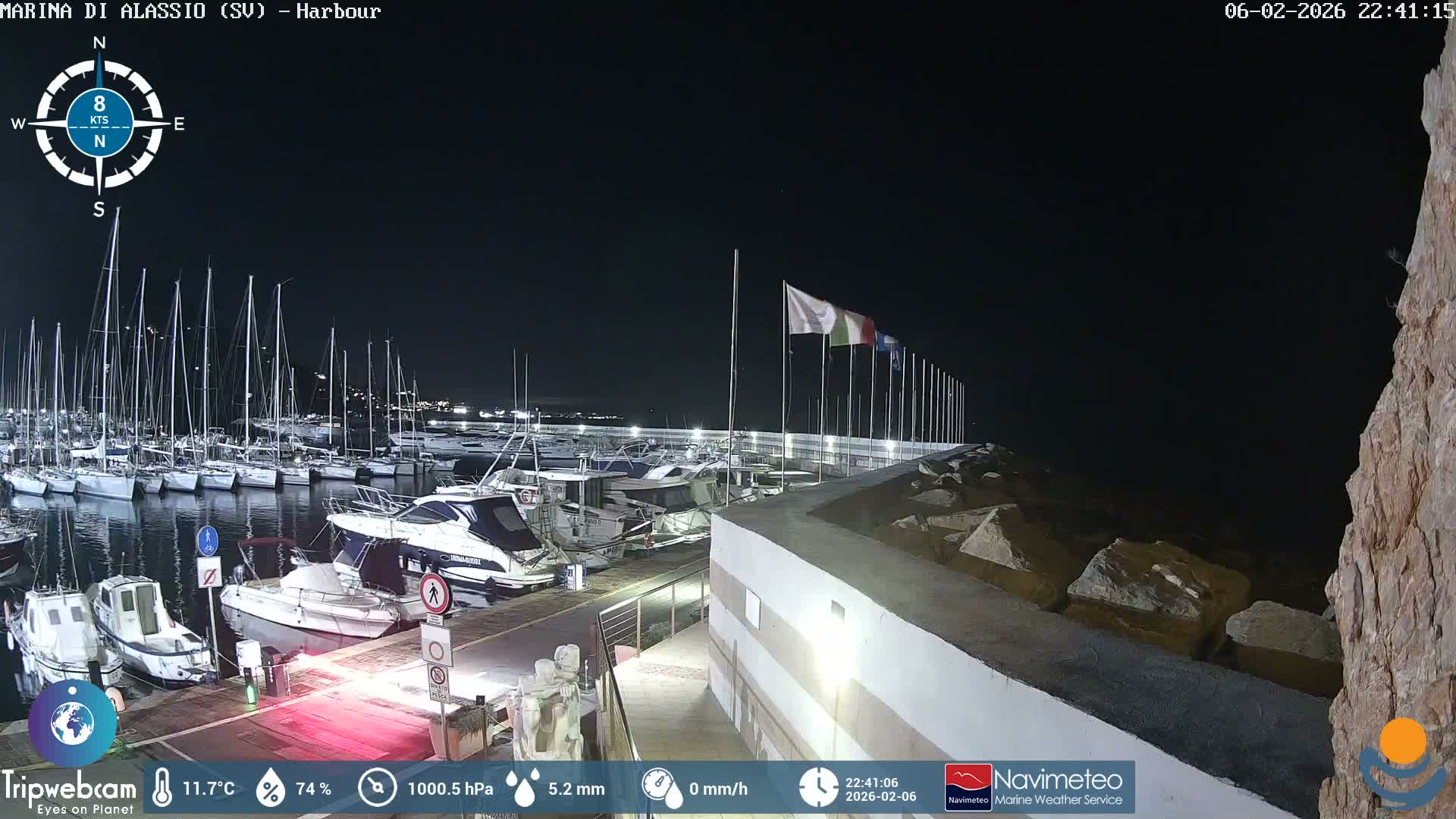 Alassio  Marina , Porto Luca Ferrari Live Cam - Alassio,  Liguria, Italy