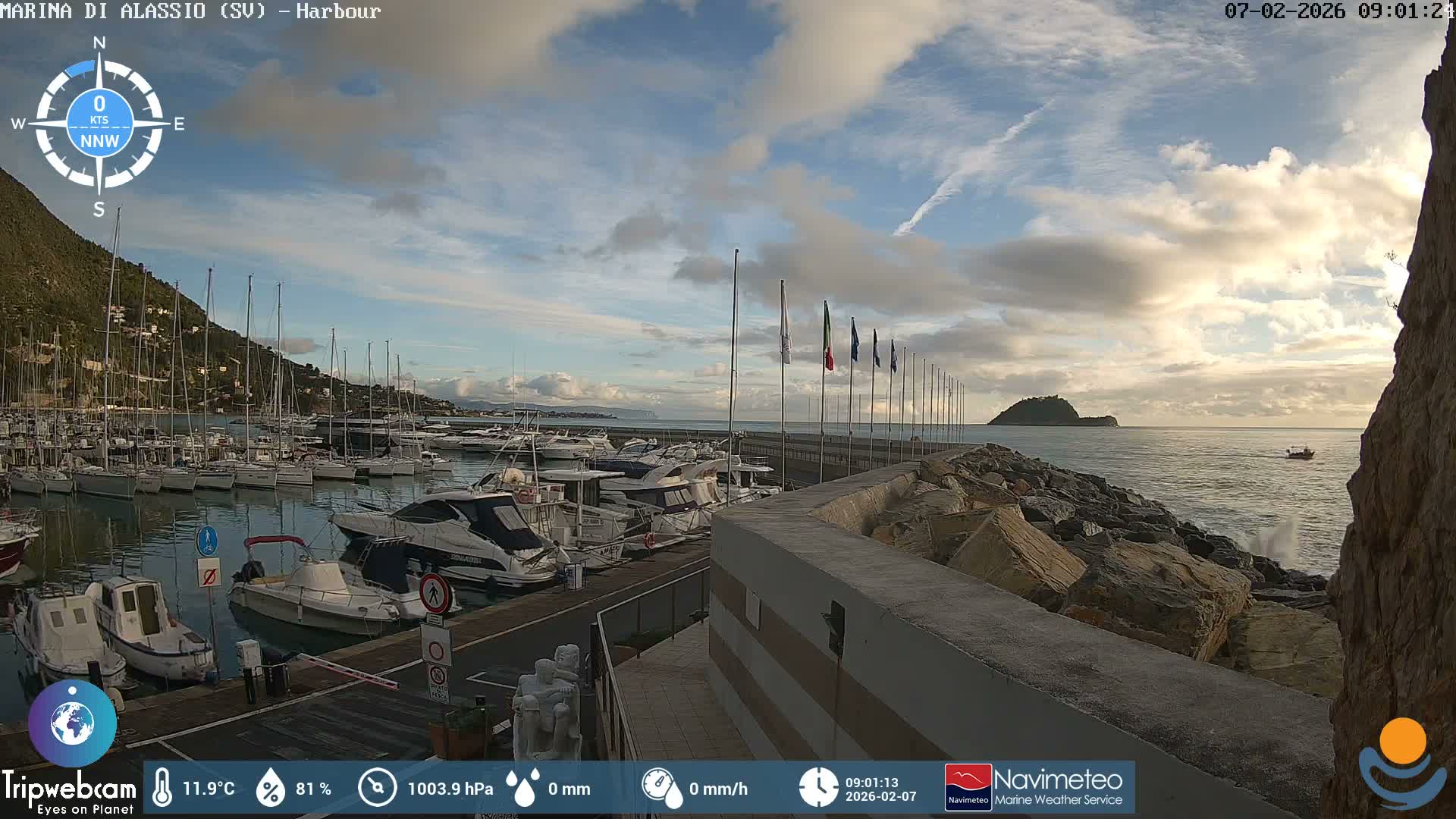 Alassio  Marina , Porto Luca Ferrari Live Cam - Alassio,  Liguria, Italy