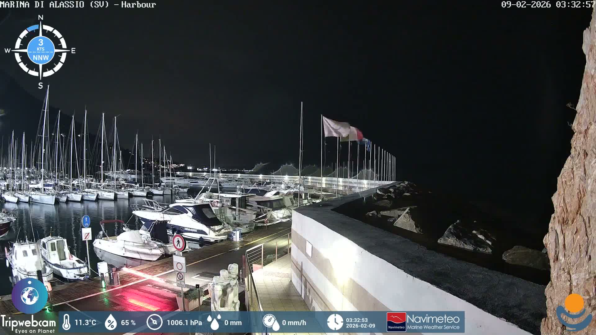 Alassio  Marina , Porto Luca Ferrari Live Cam - Alassio,  Liguria, Italy