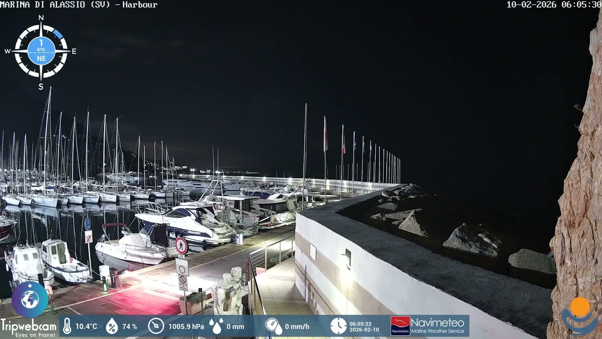 Alassio  Marina , Porto Luca Ferrari Live Cam - Alassio,  Liguria, Italy