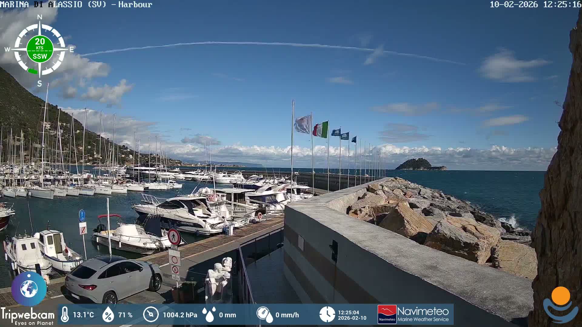 Alassio  Marina , Porto Luca Ferrari Live Cam - Alassio,  Liguria, Italy