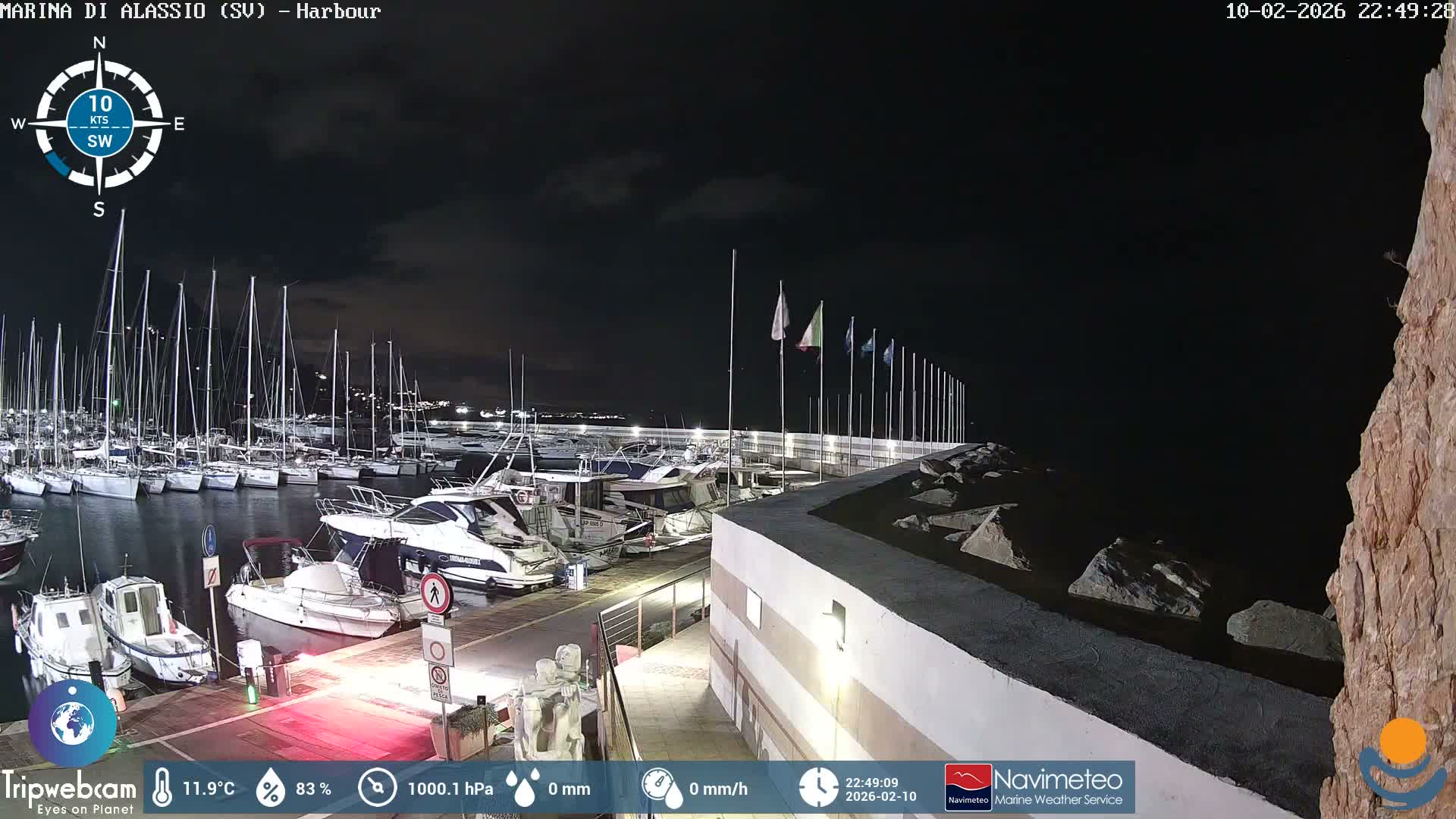 Alassio  Marina , Porto Luca Ferrari Live Cam - Alassio,  Liguria, Italy