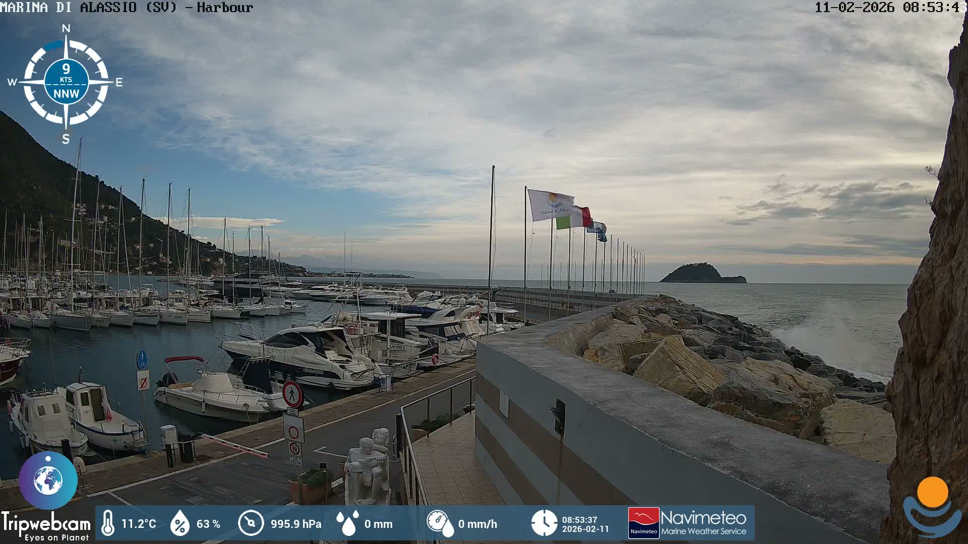 Alassio  Marina , Porto Luca Ferrari Live Cam - Alassio,  Liguria, Italy